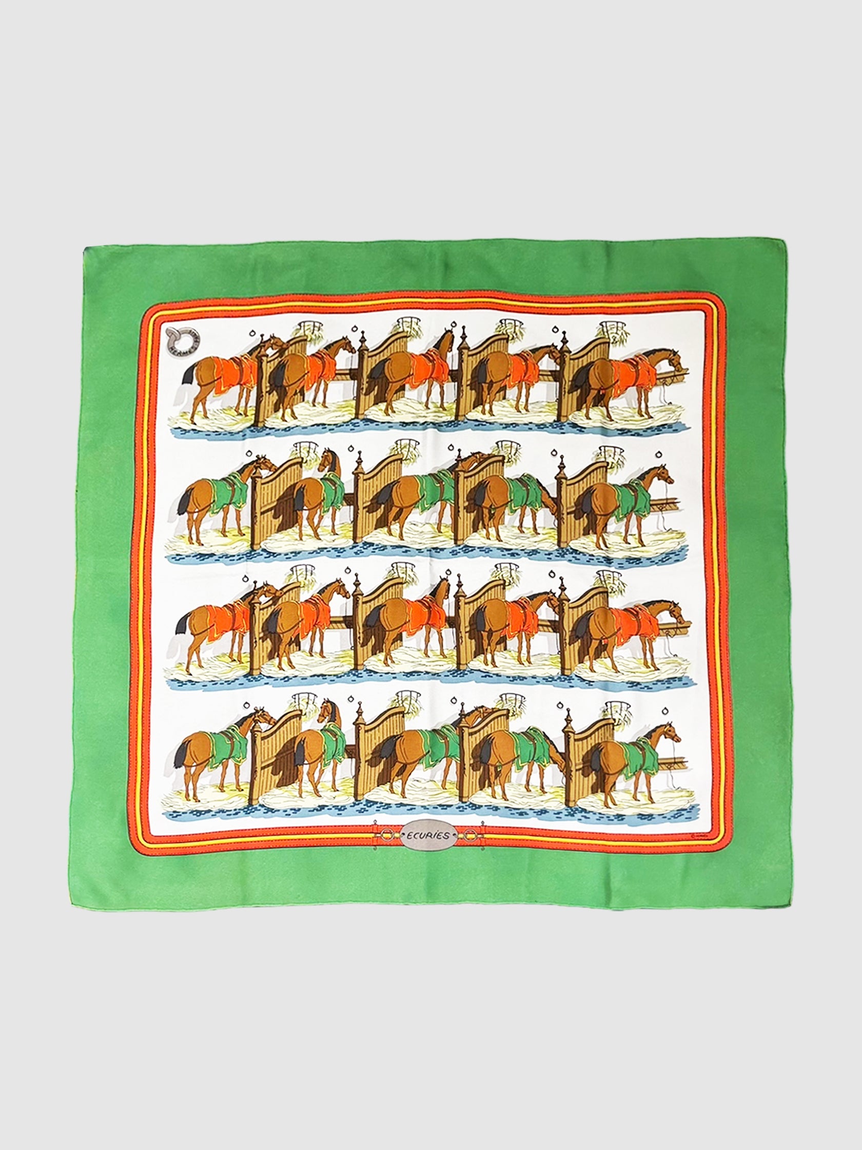 "Ecuries" Silk Scarf