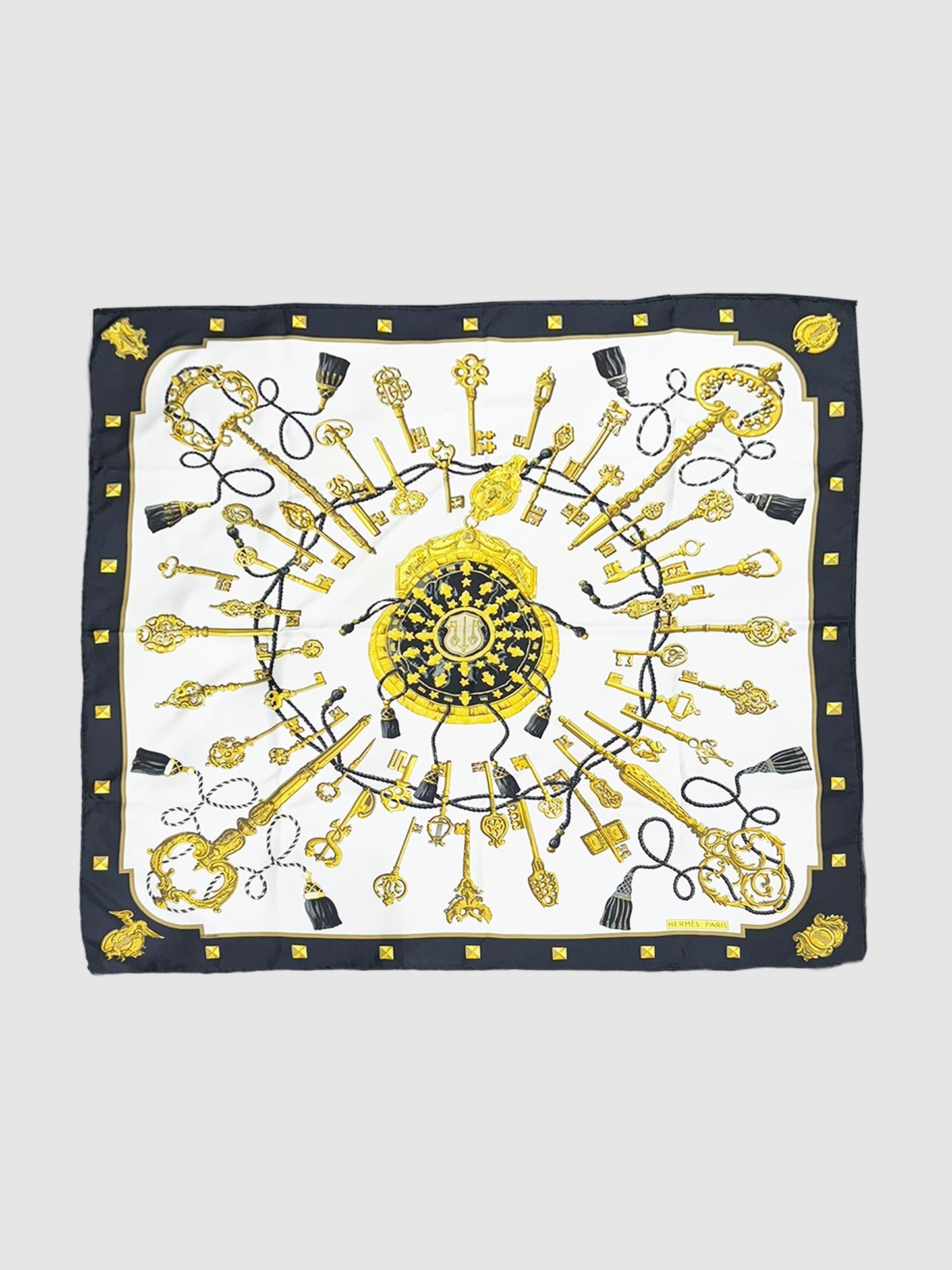 "Les Cles" Silk Scarf