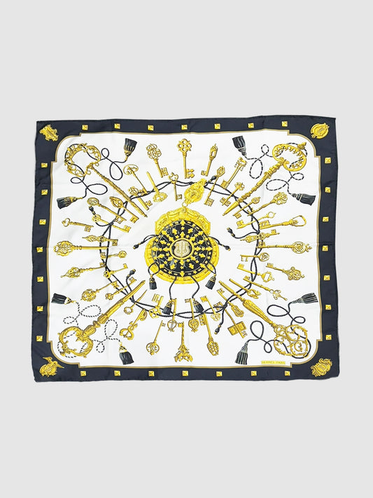 "Les Cles" Silk Scarf