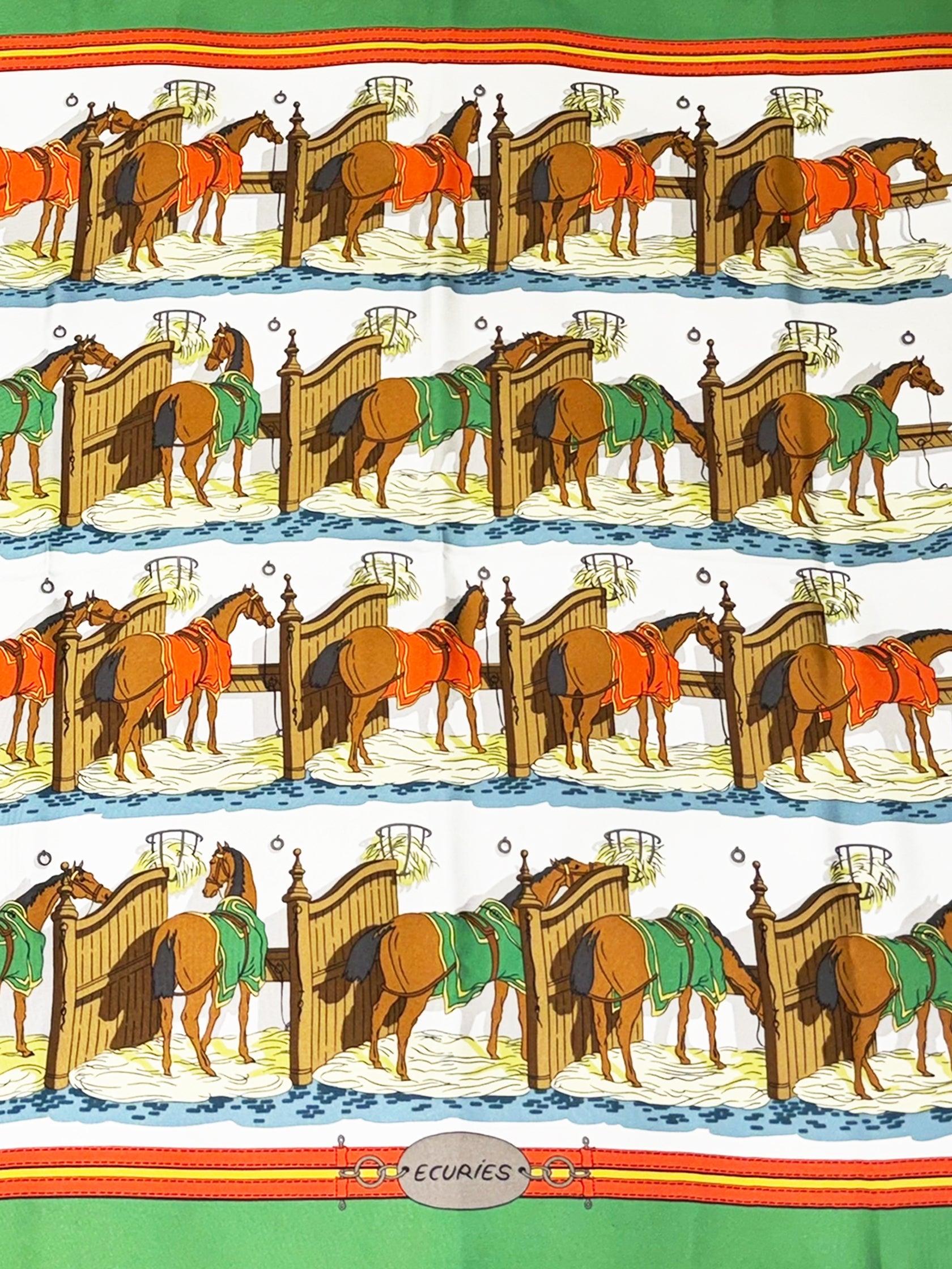 "Ecuries" Silk Scarf