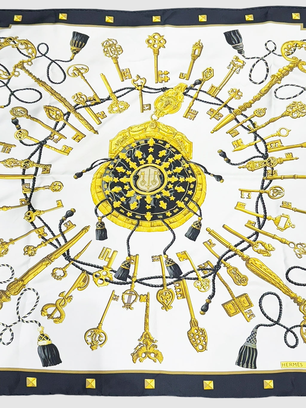 "Les Cles" Silk Scarf