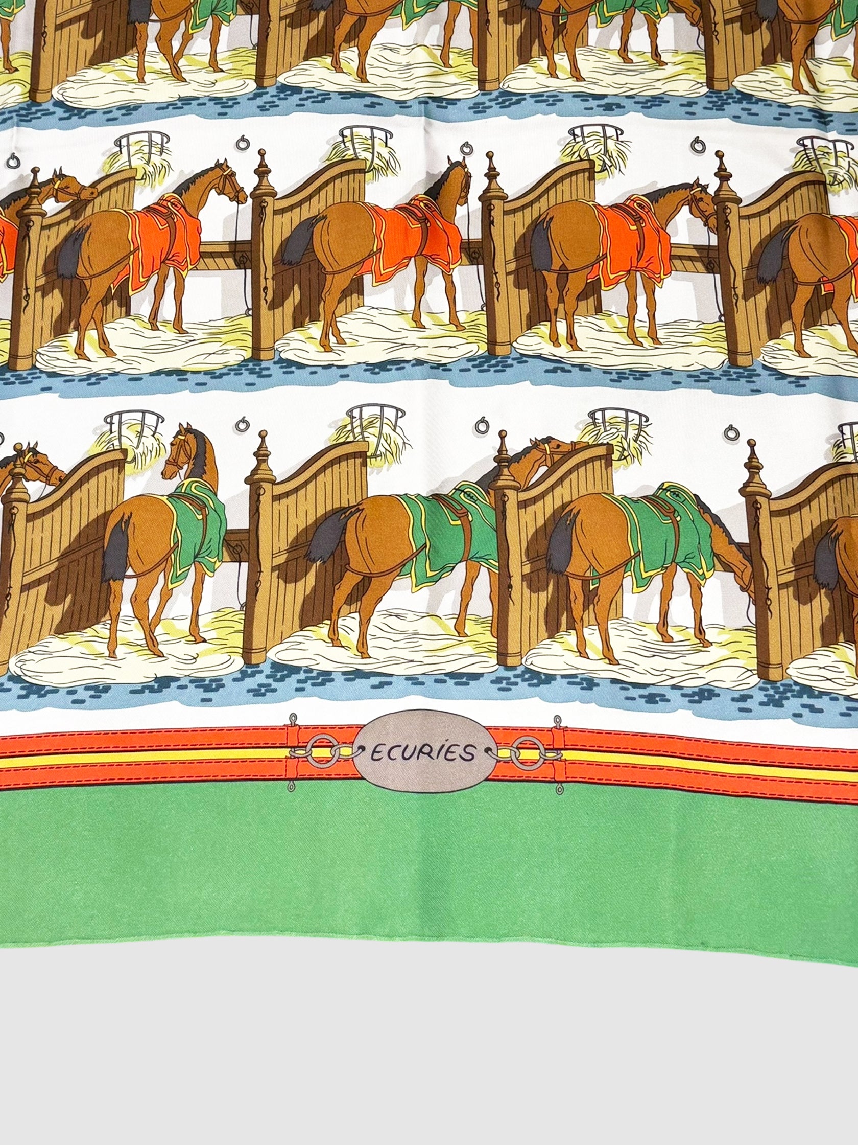 "Ecuries" Silk Scarf