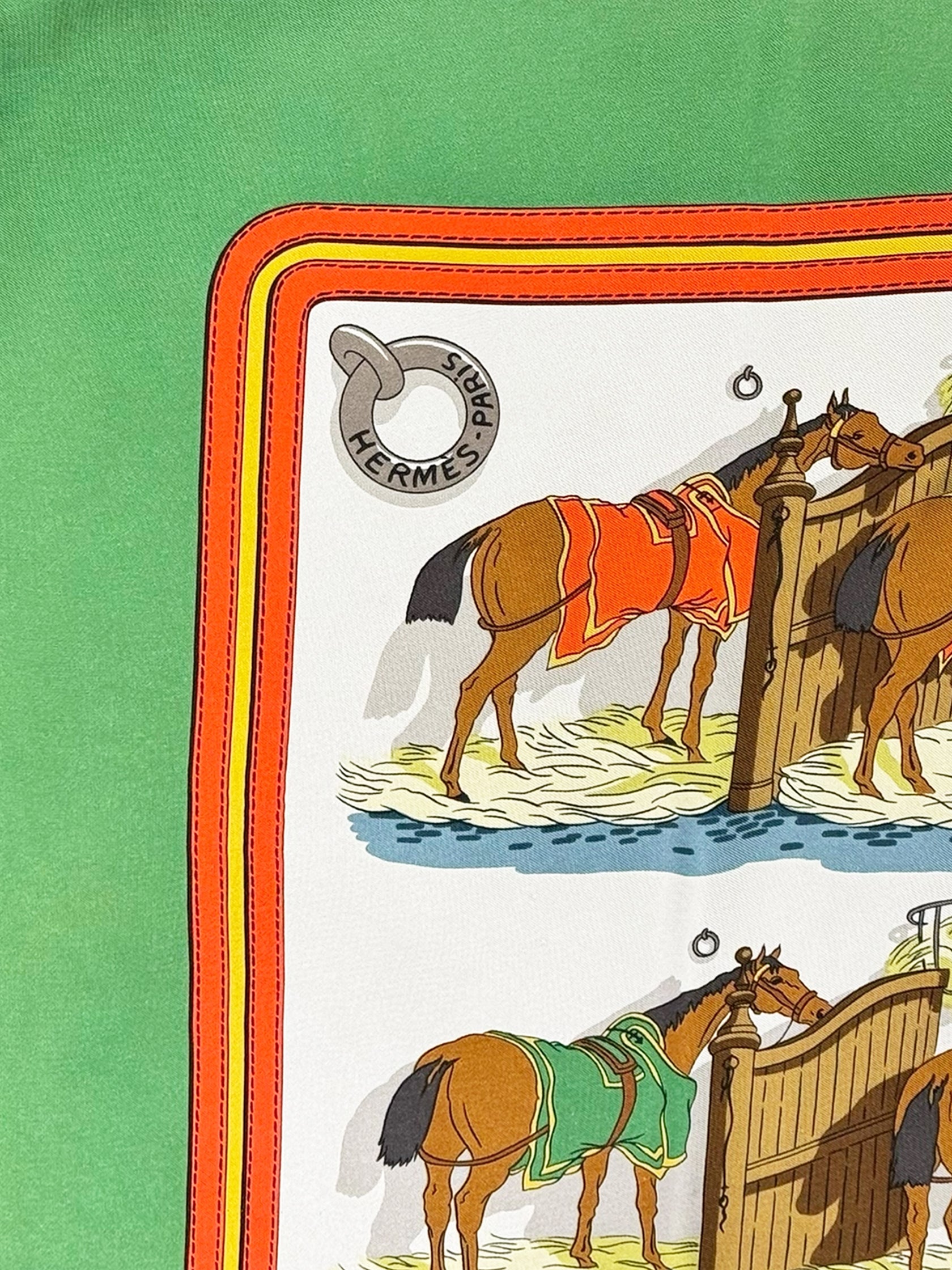 "Ecuries" Silk Scarf