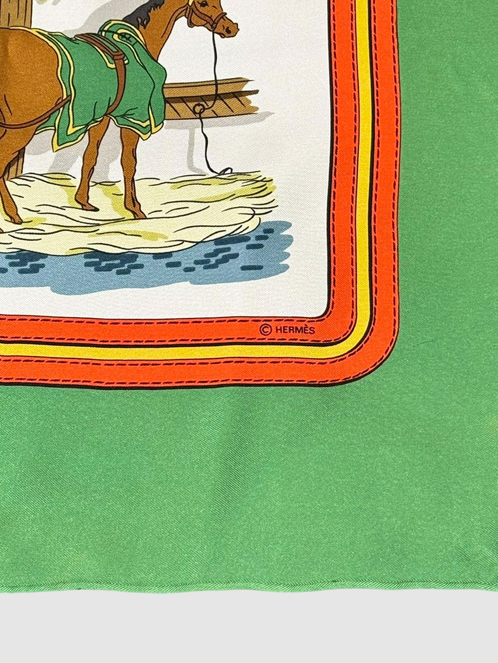 "Ecuries" Silk Scarf