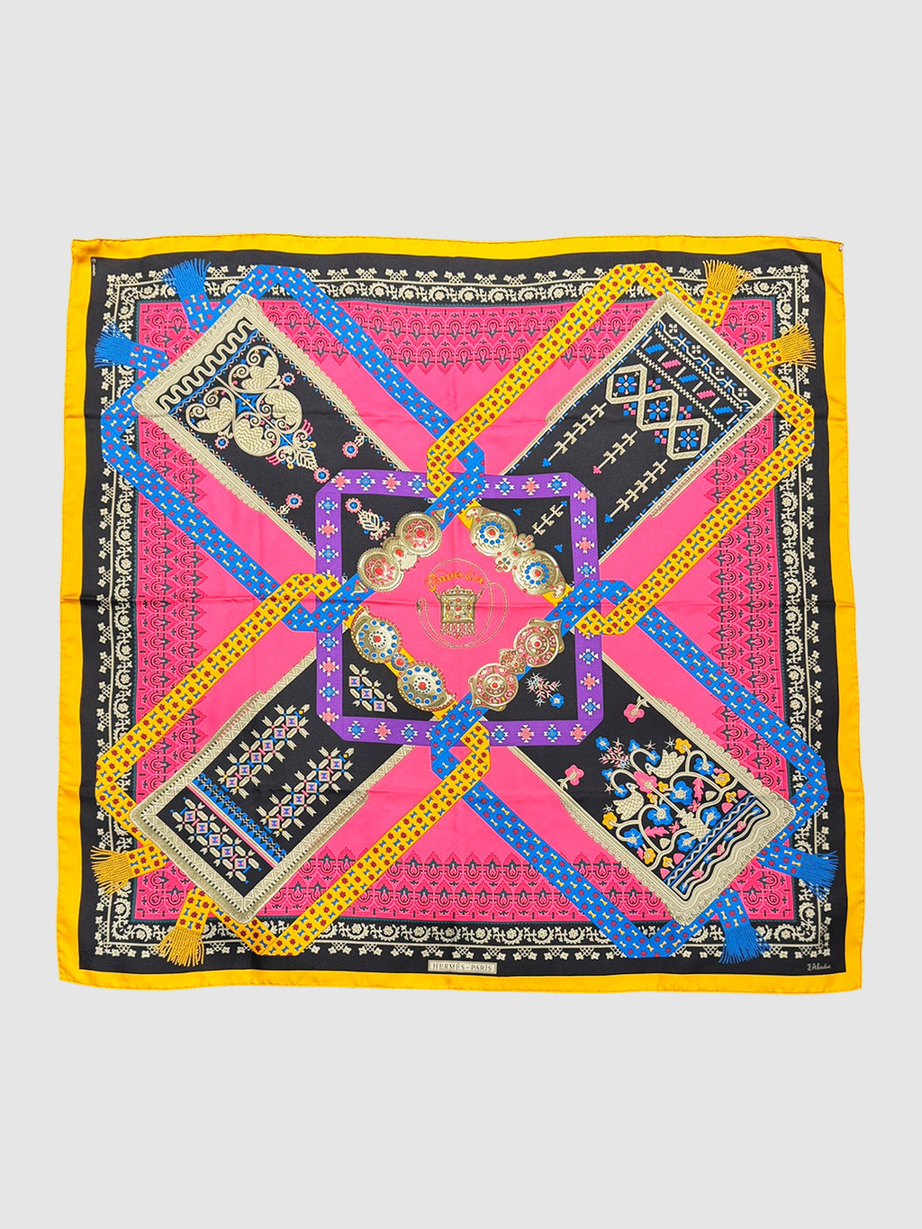 1982 "Brins d'Or" Silk Scarf