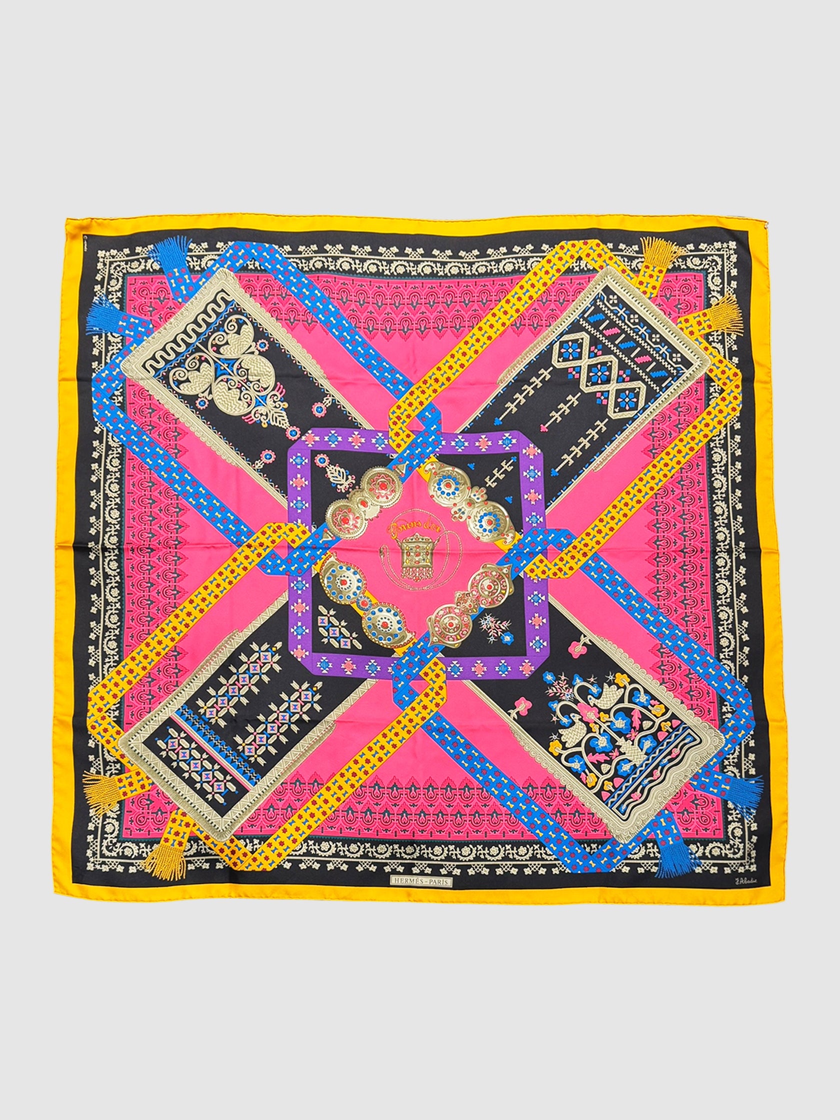 1982 "Brins d'Or" Silk Scarf