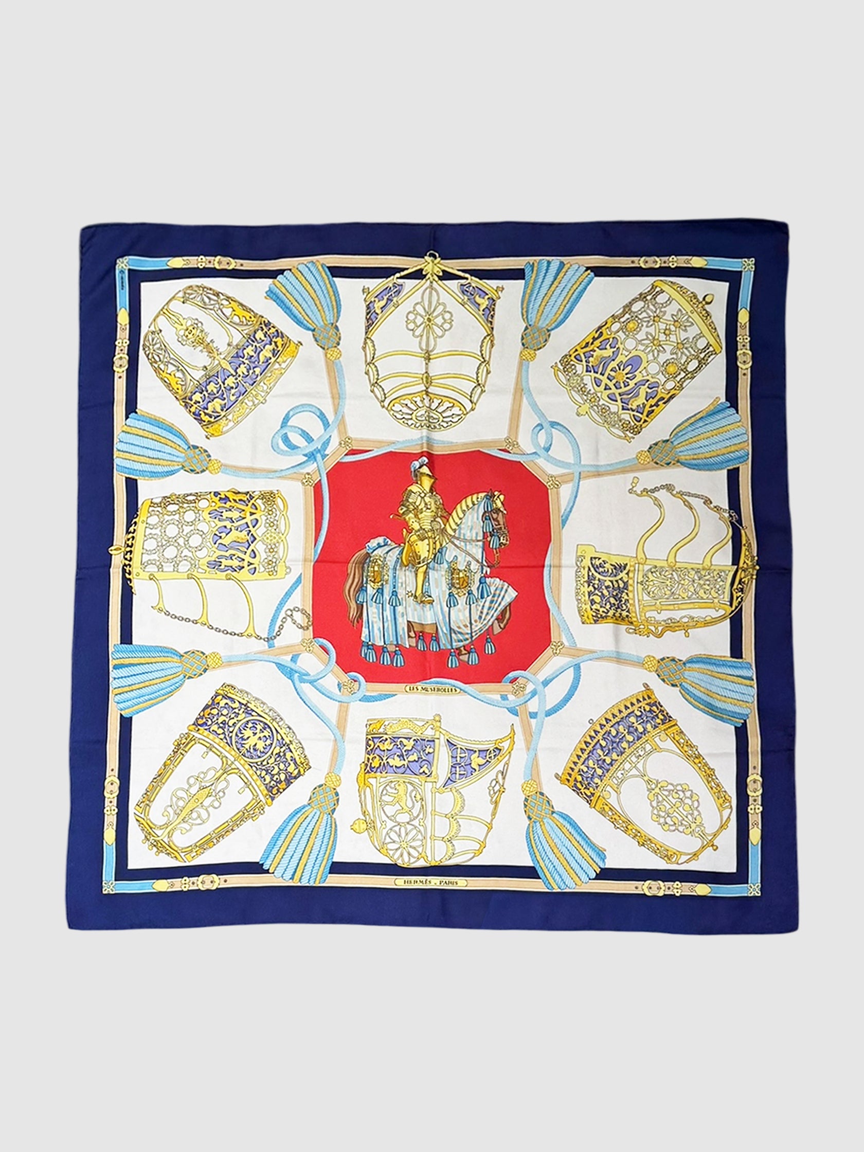"Les Muserolles" Silk Scarf