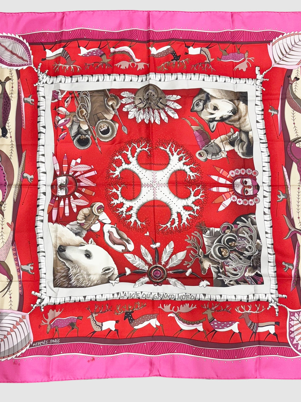2004 "La Vie du Grand Nord" Silk Scarf