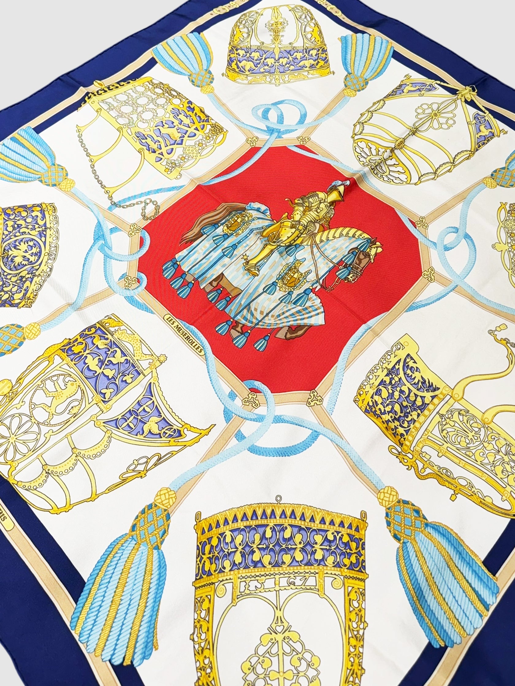 "Les Muserolles" Silk Scarf