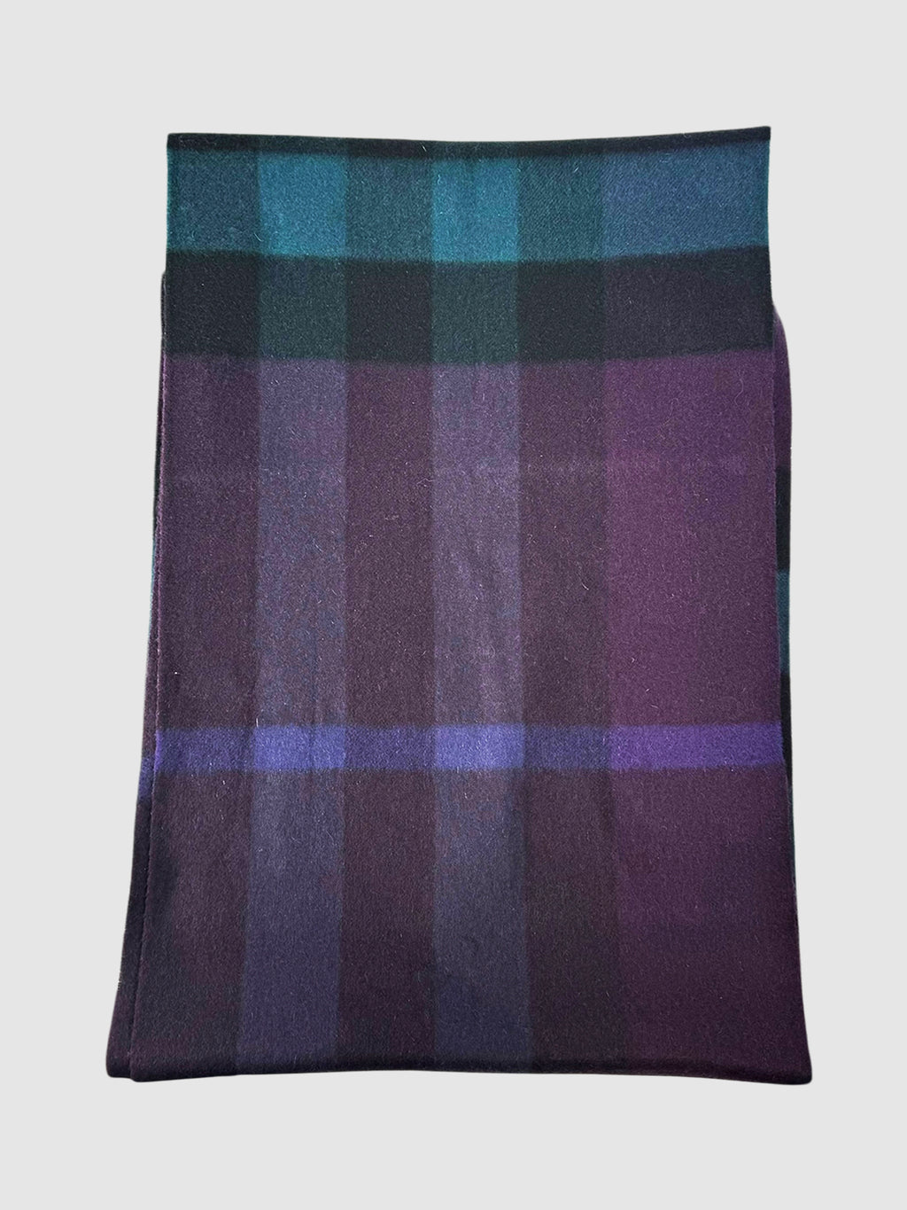 Plaid Print Cashmere Scarf