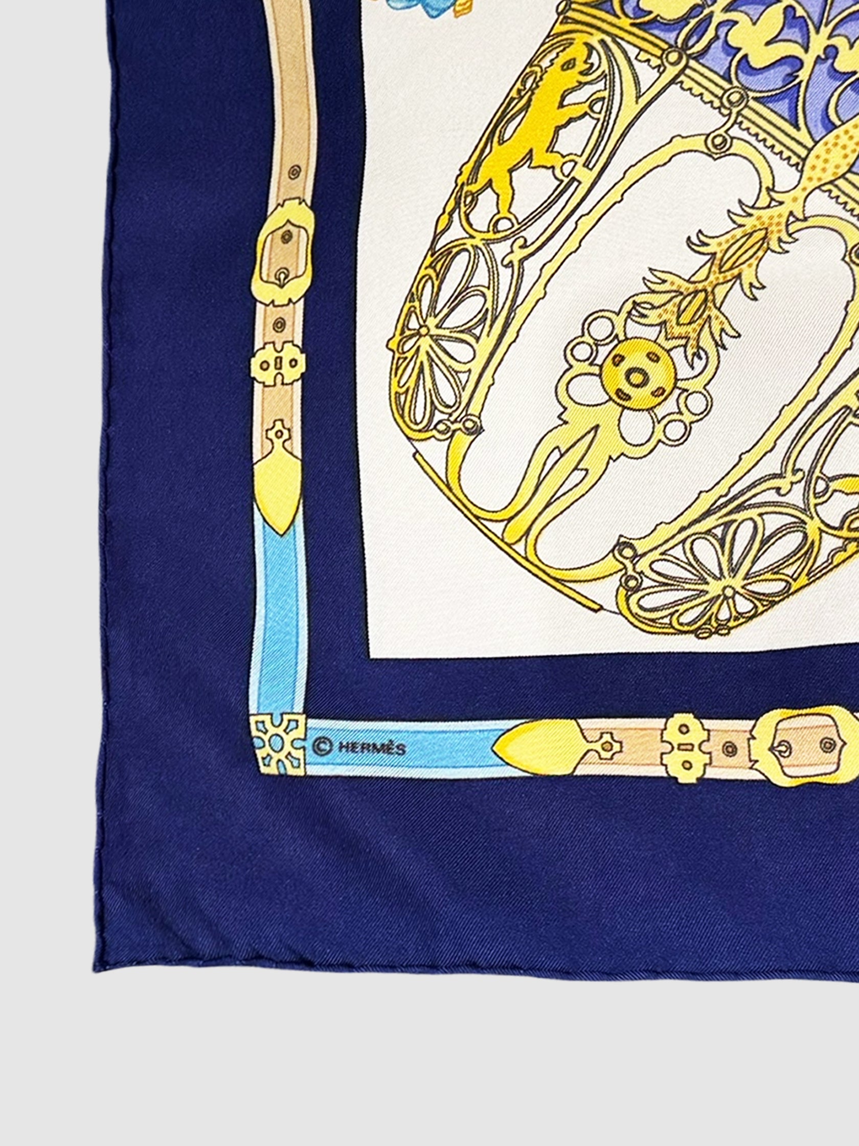 "Les Muserolles" Silk Scarf