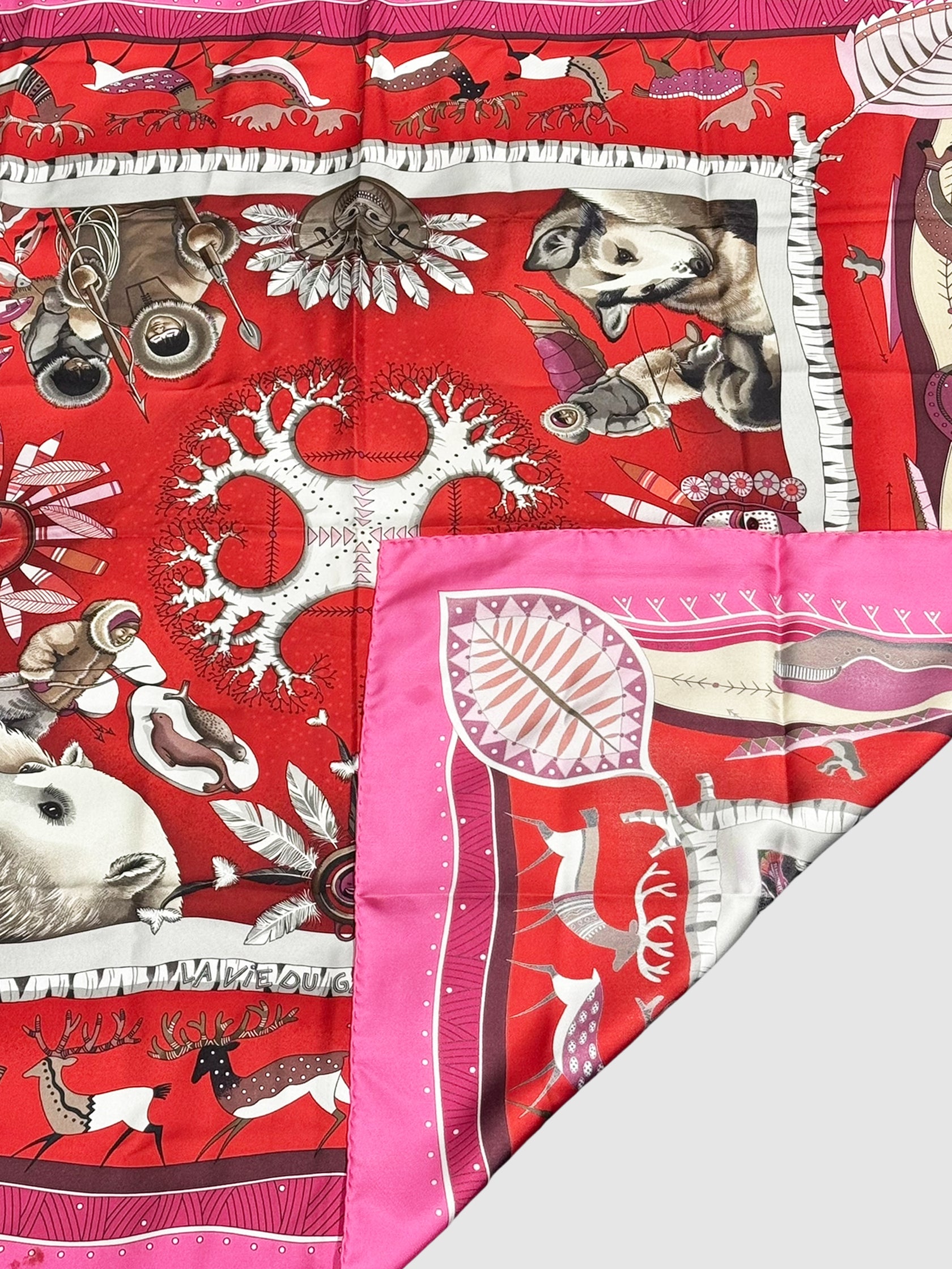 2004 "La Vie du Grand Nord" Silk Scarf