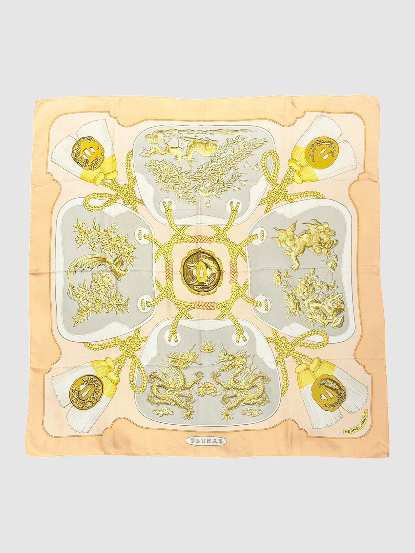 1991 "Tsubas" Silk Scarf