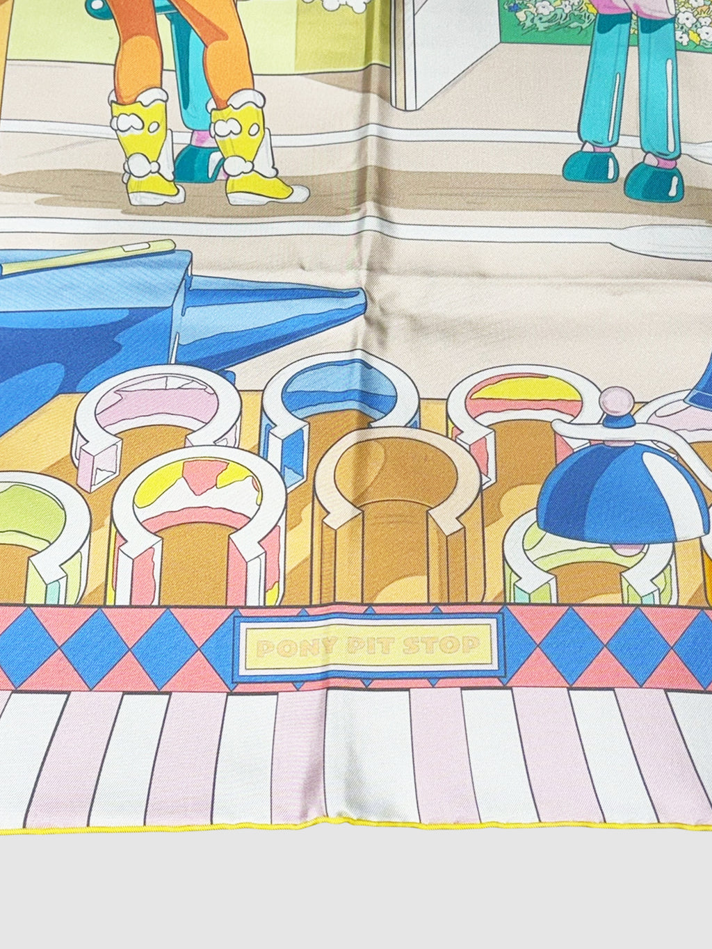 "Pony Pit Stop" Silk Scarf