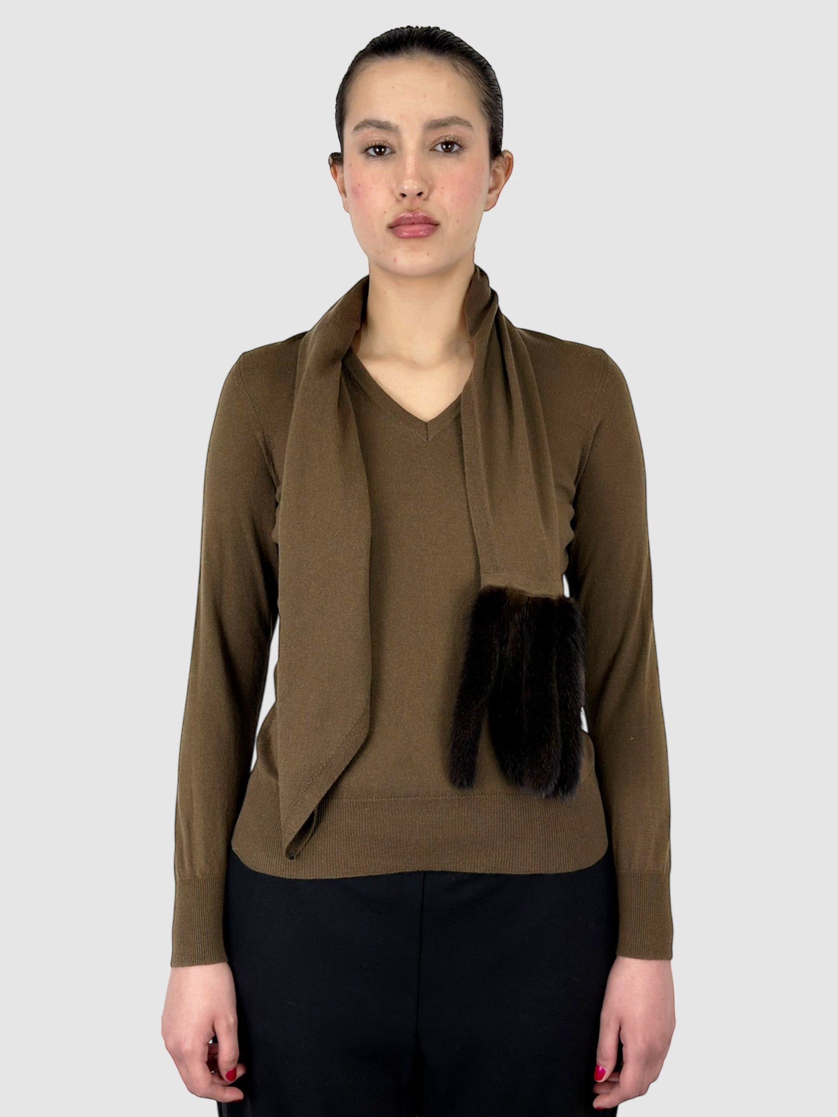 Cashmere Sweater Scarf Set