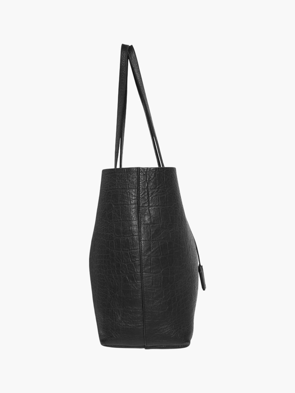 Croc-Embossed Shopping Tote