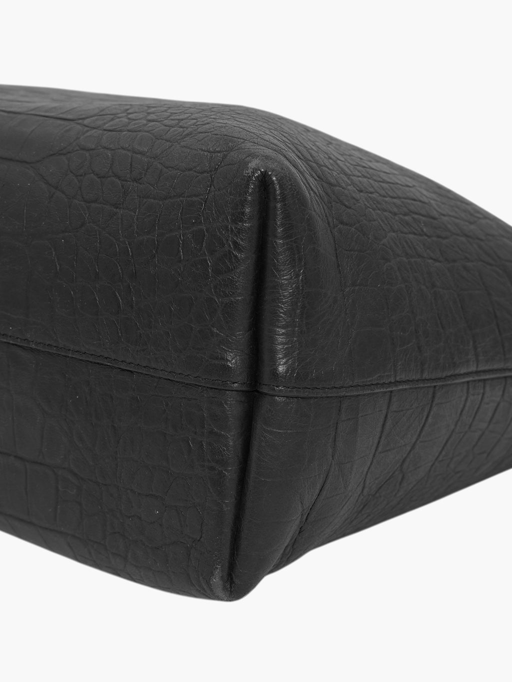 Croc-Embossed Shopping Tote