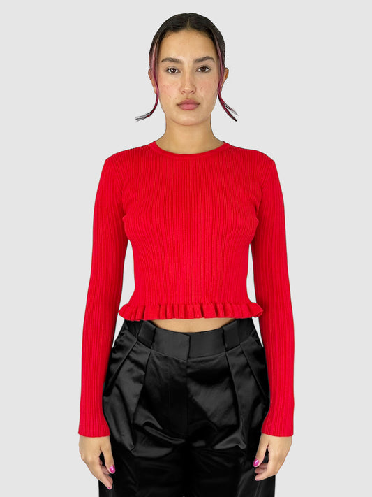 Ruffle Trim Top
