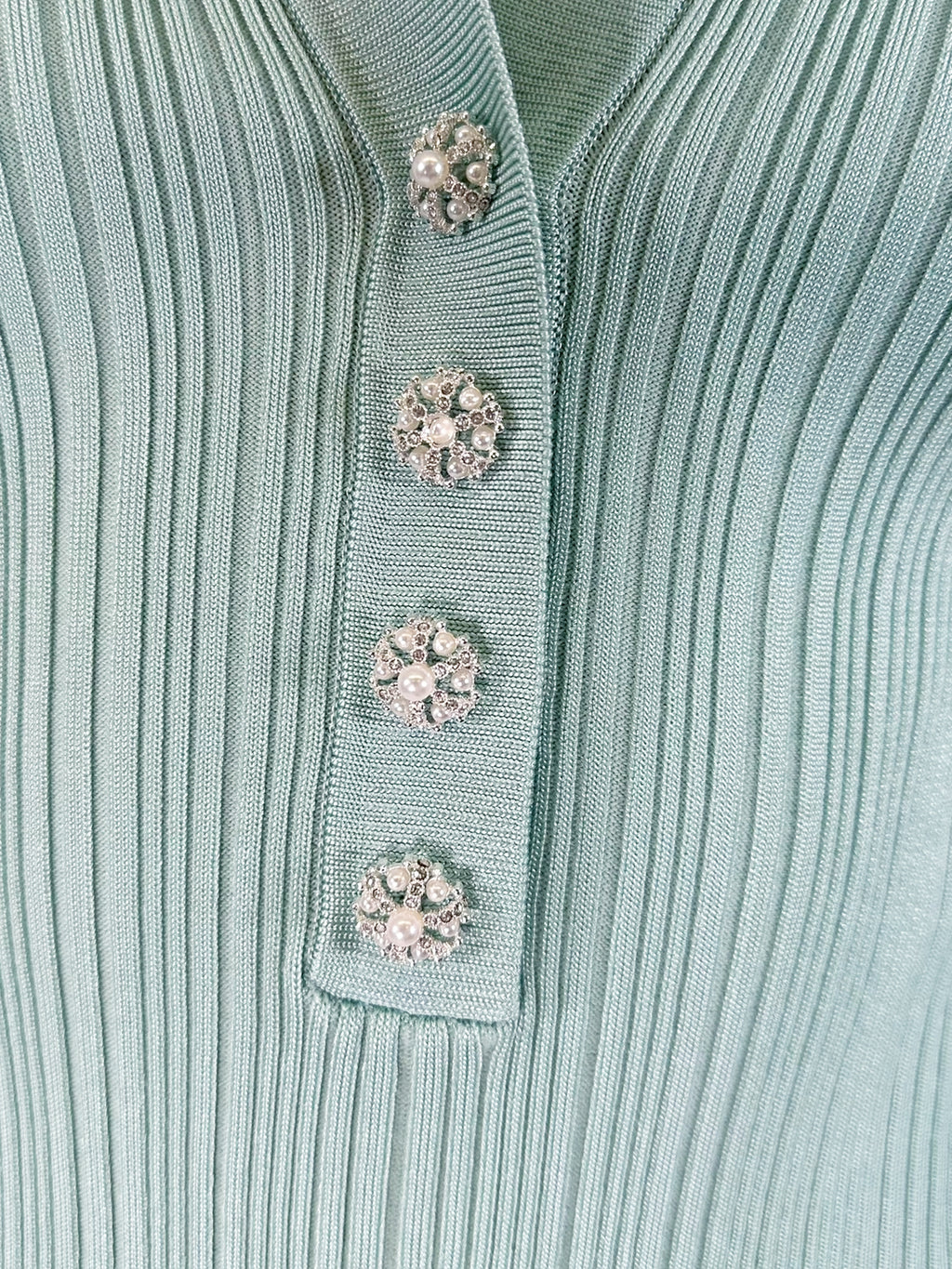 Ribbed Collared Mini Dress - Size M