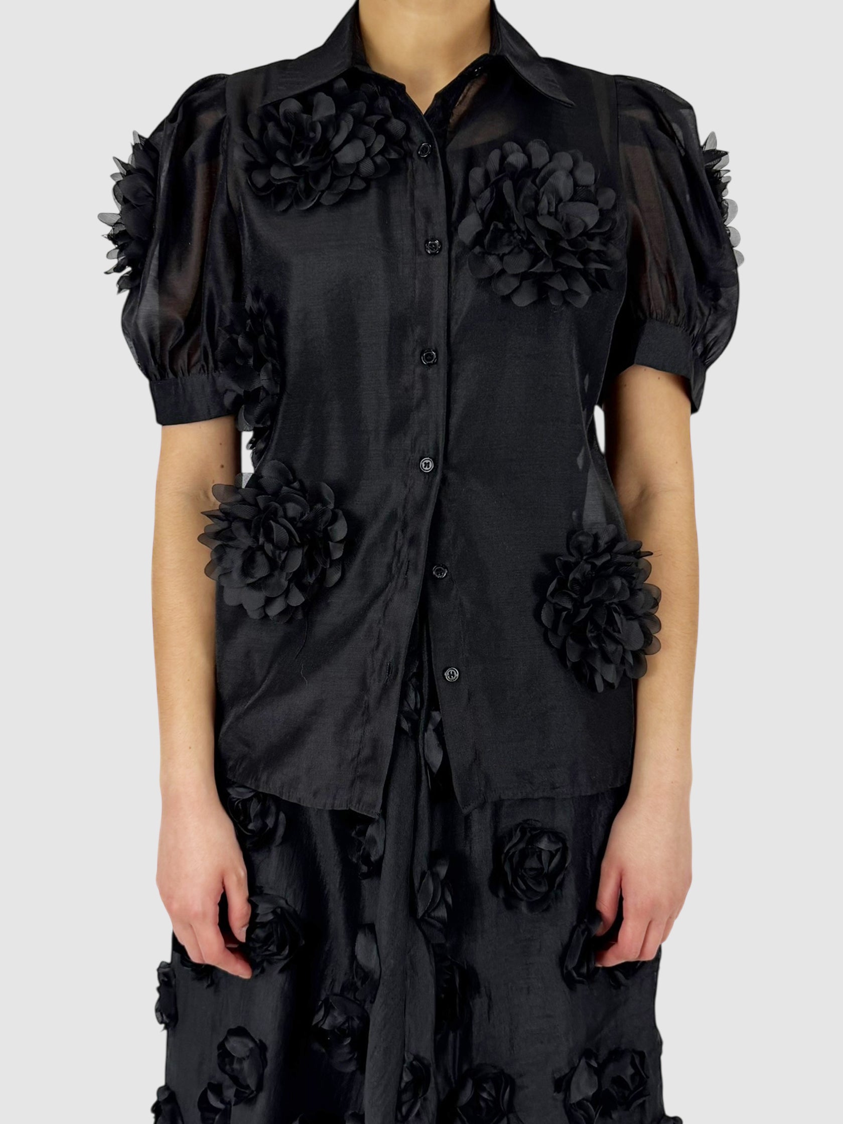 Sheer Floral 2-Piece Set