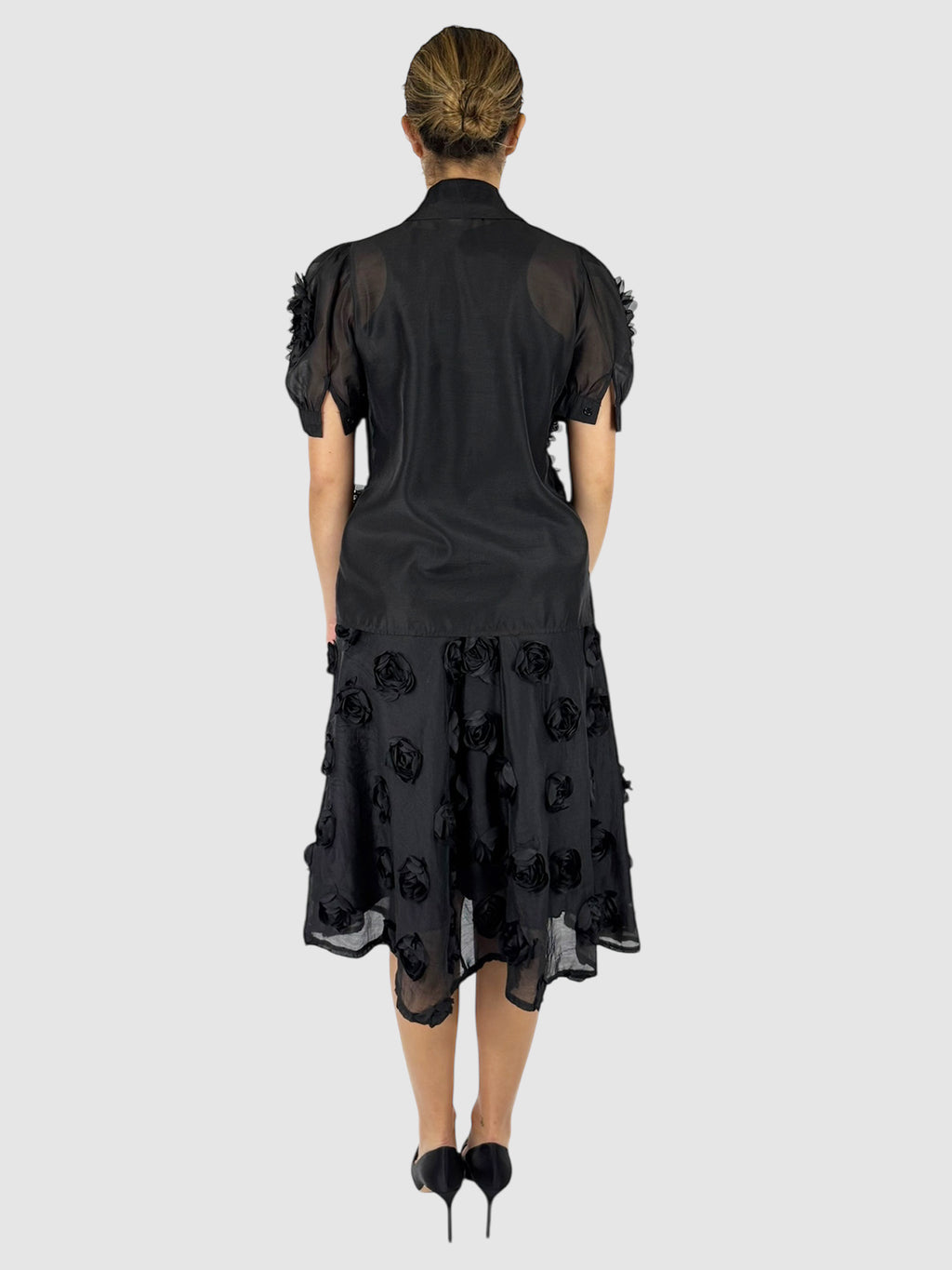 Sheer Floral 2-Piece Set