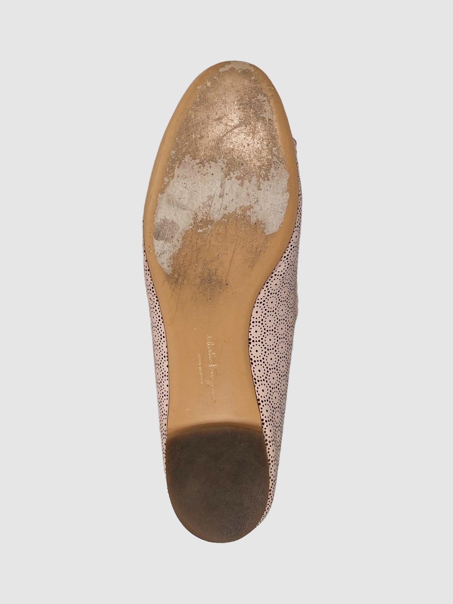 Salvatore Ferragamo Leather Flats - Size 7.5