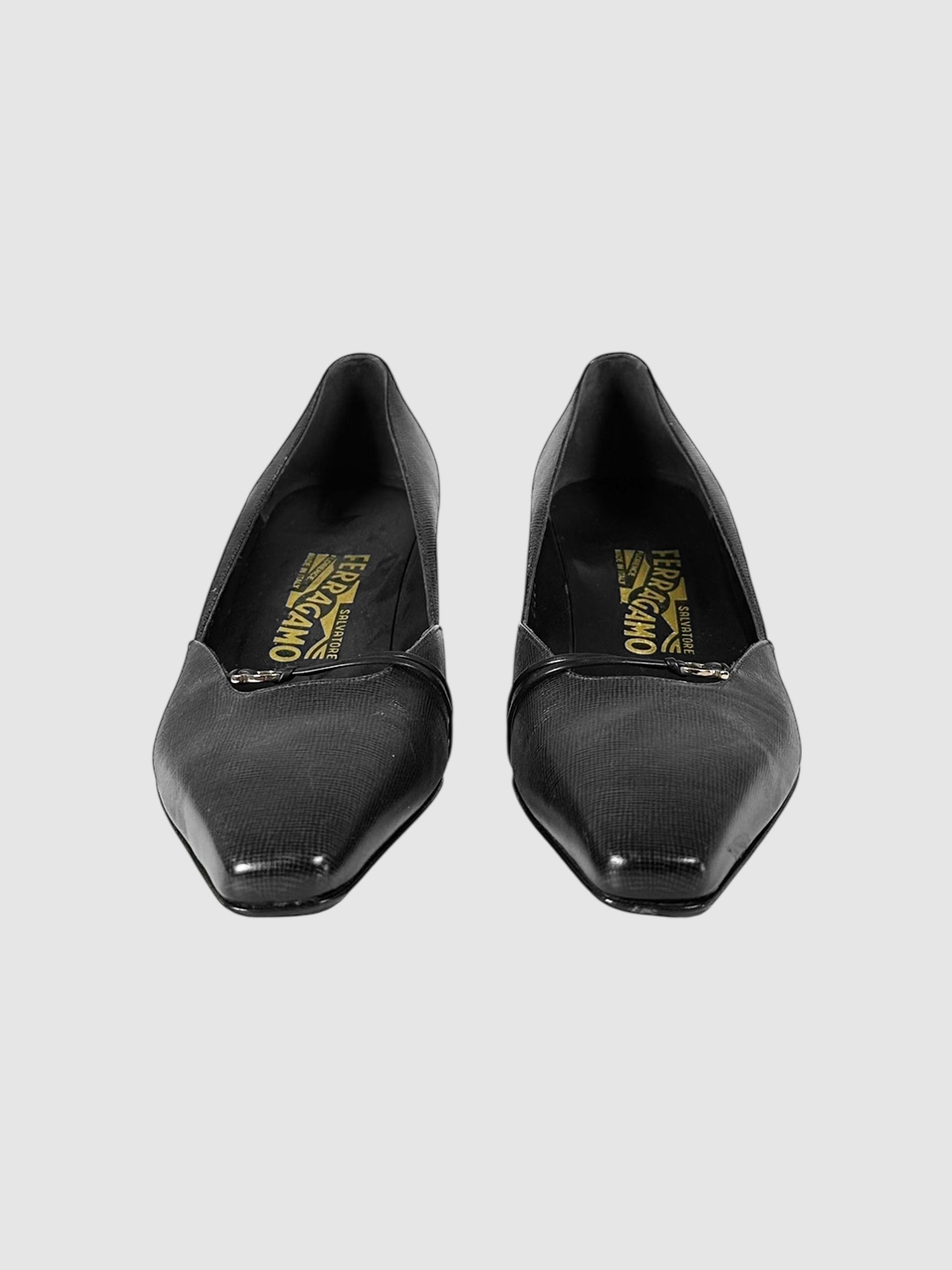 Leather Kitten Heels