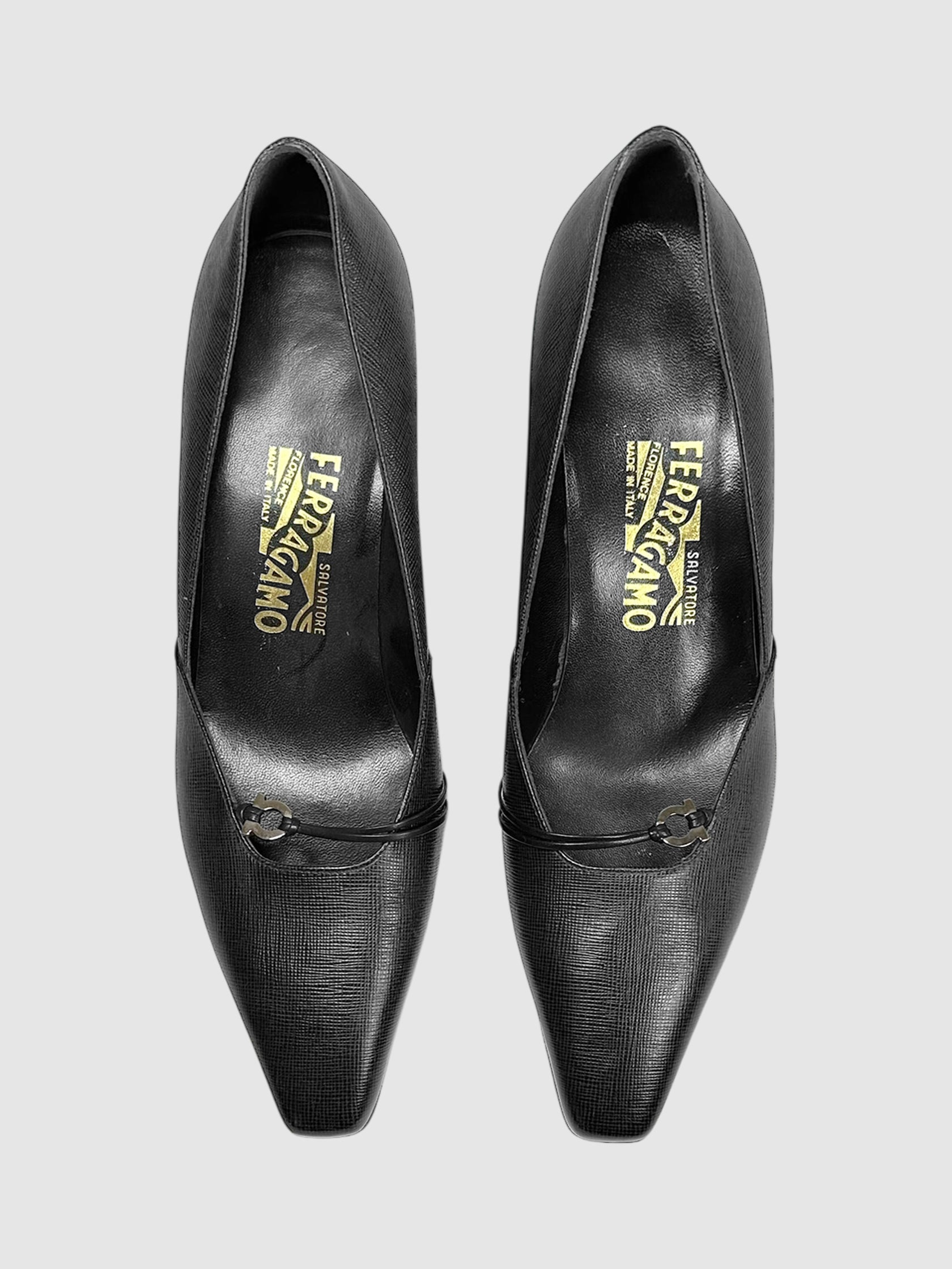 Leather Kitten Heels