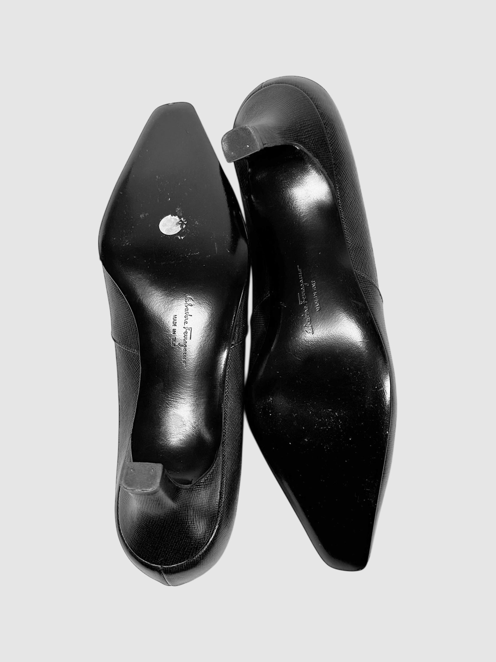 Leather Kitten Heels