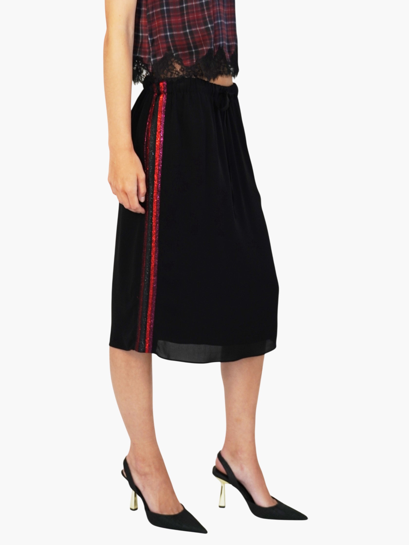 Silk Midi Skirt