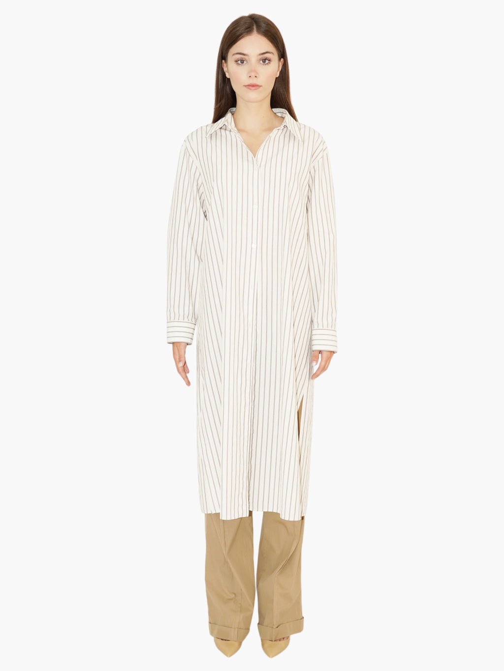 Pinstripe Chihiro Dress