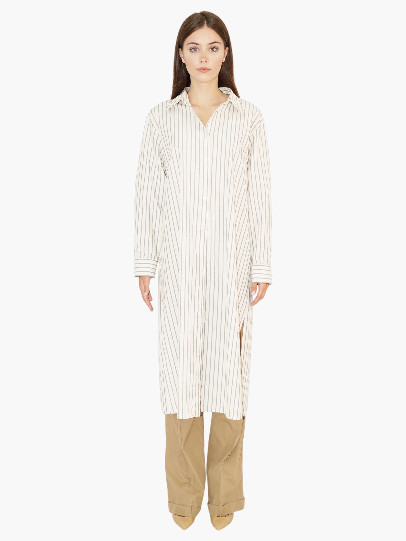 Pinstripe Chihiro Dress