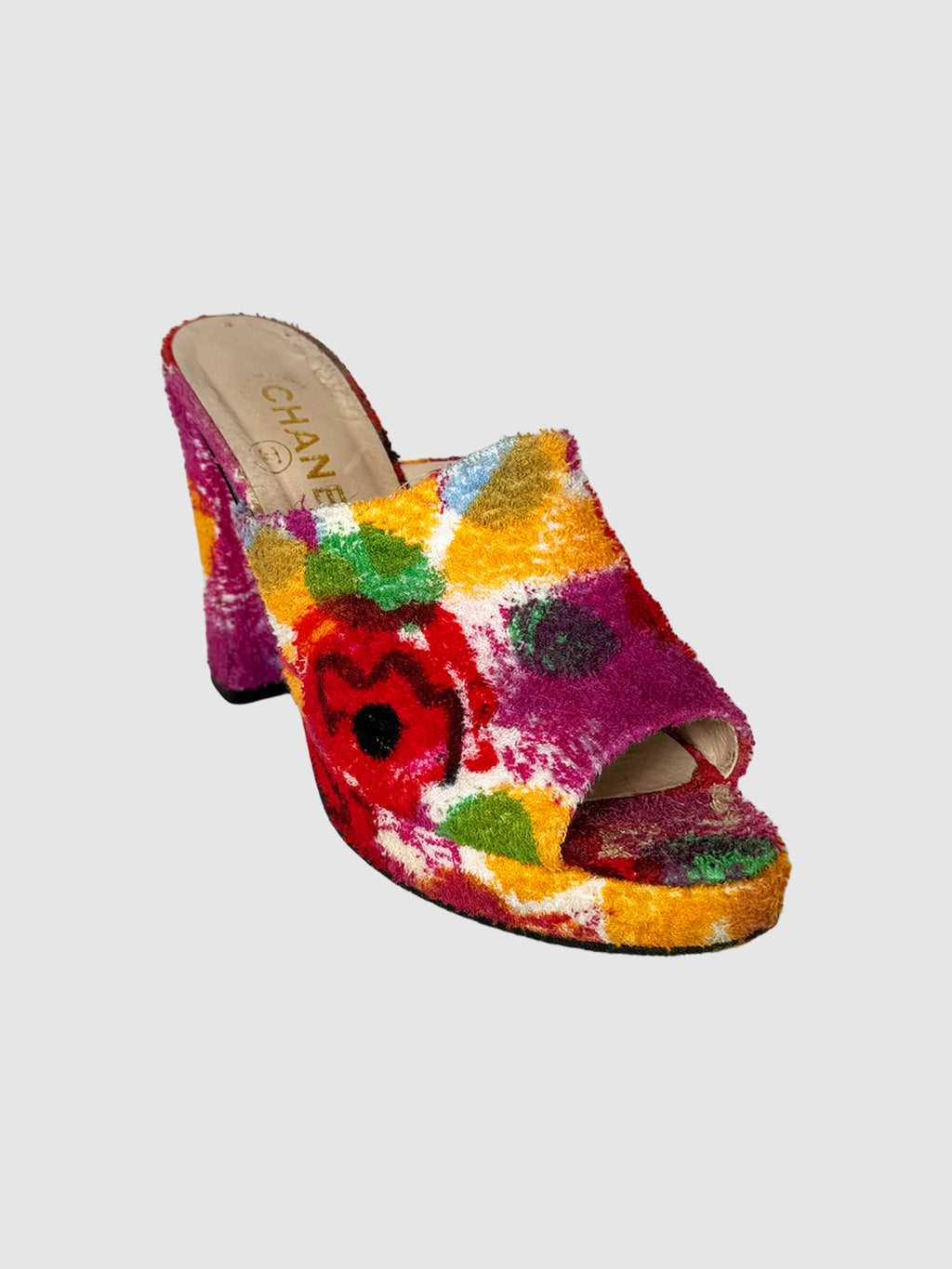 Floral Platform Mules - Size 39.5