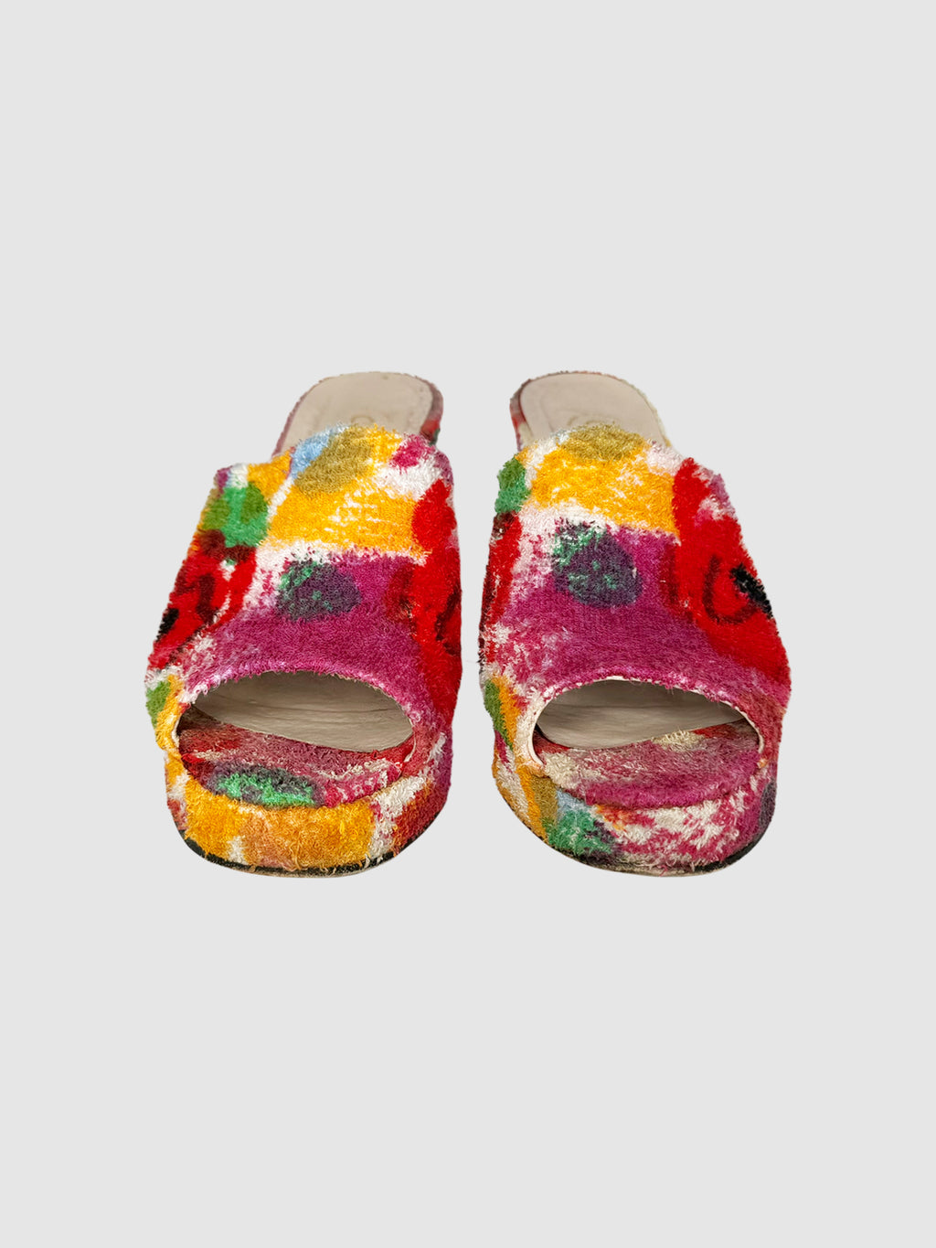Floral Platform Mules - Size 39.5