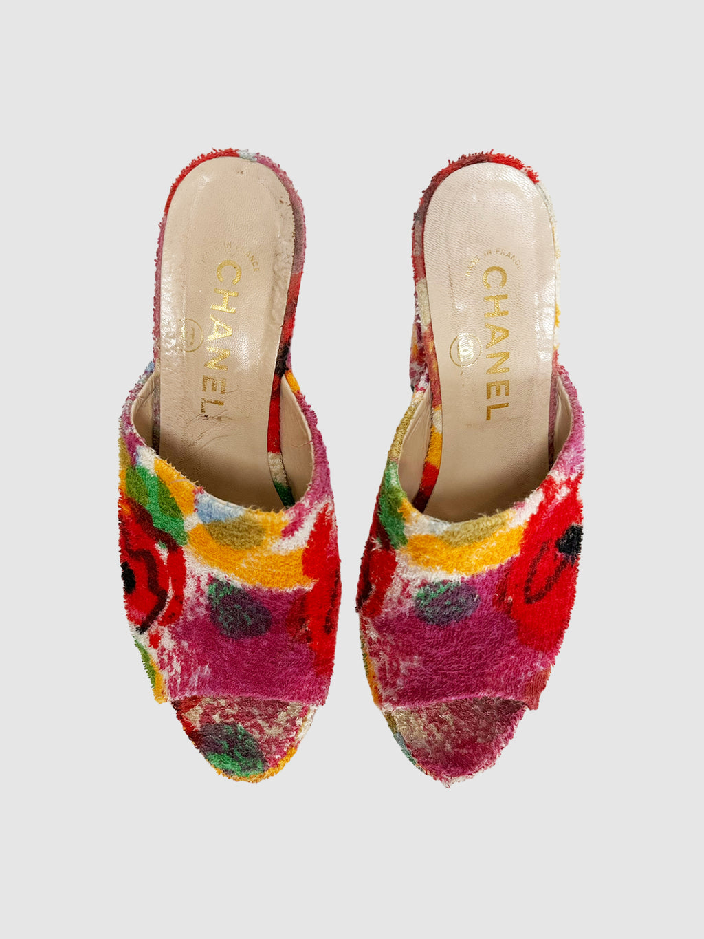 Floral Platform Mules - Size 39.5