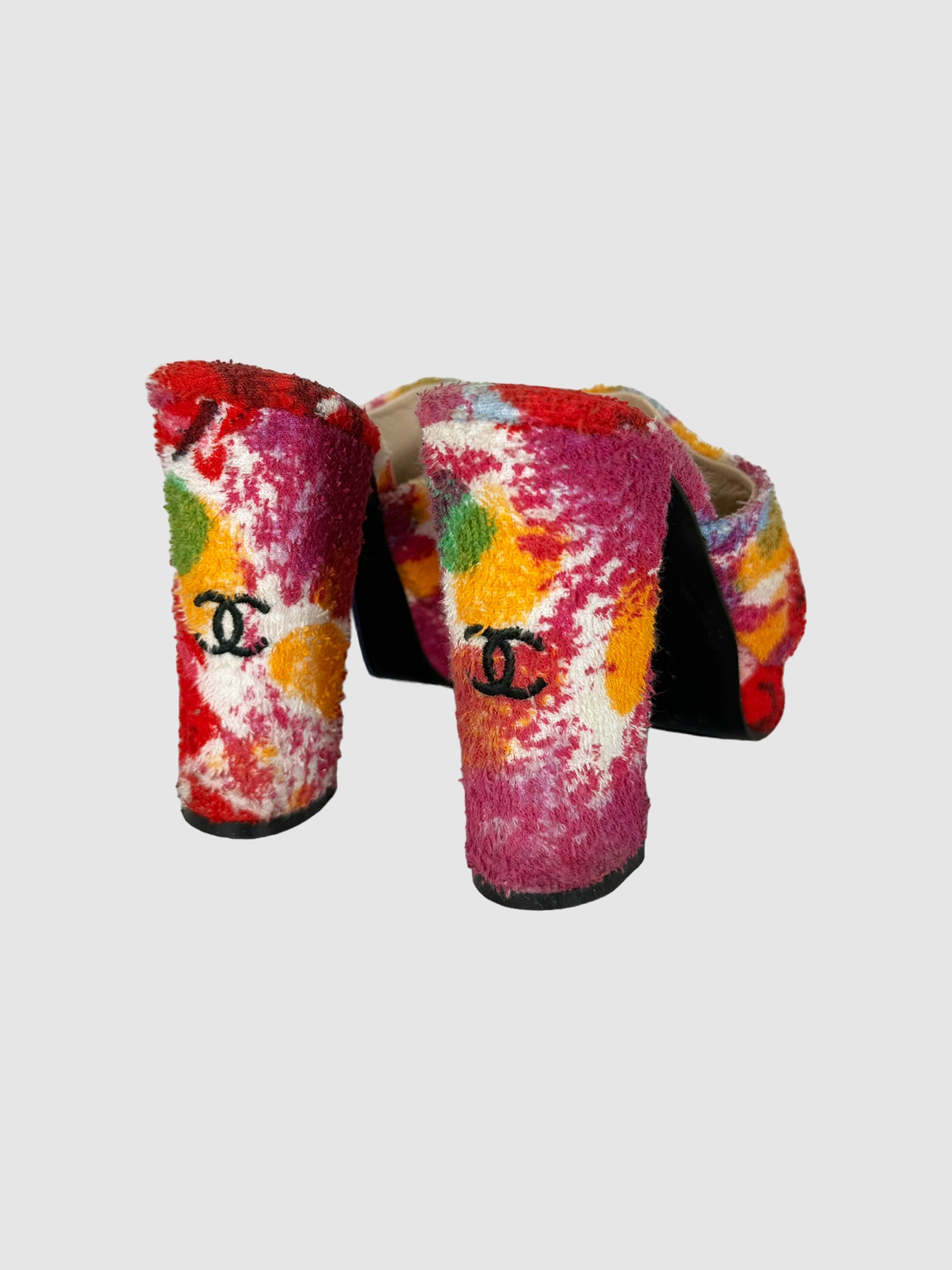 Floral Platform Mules - Size 39.5