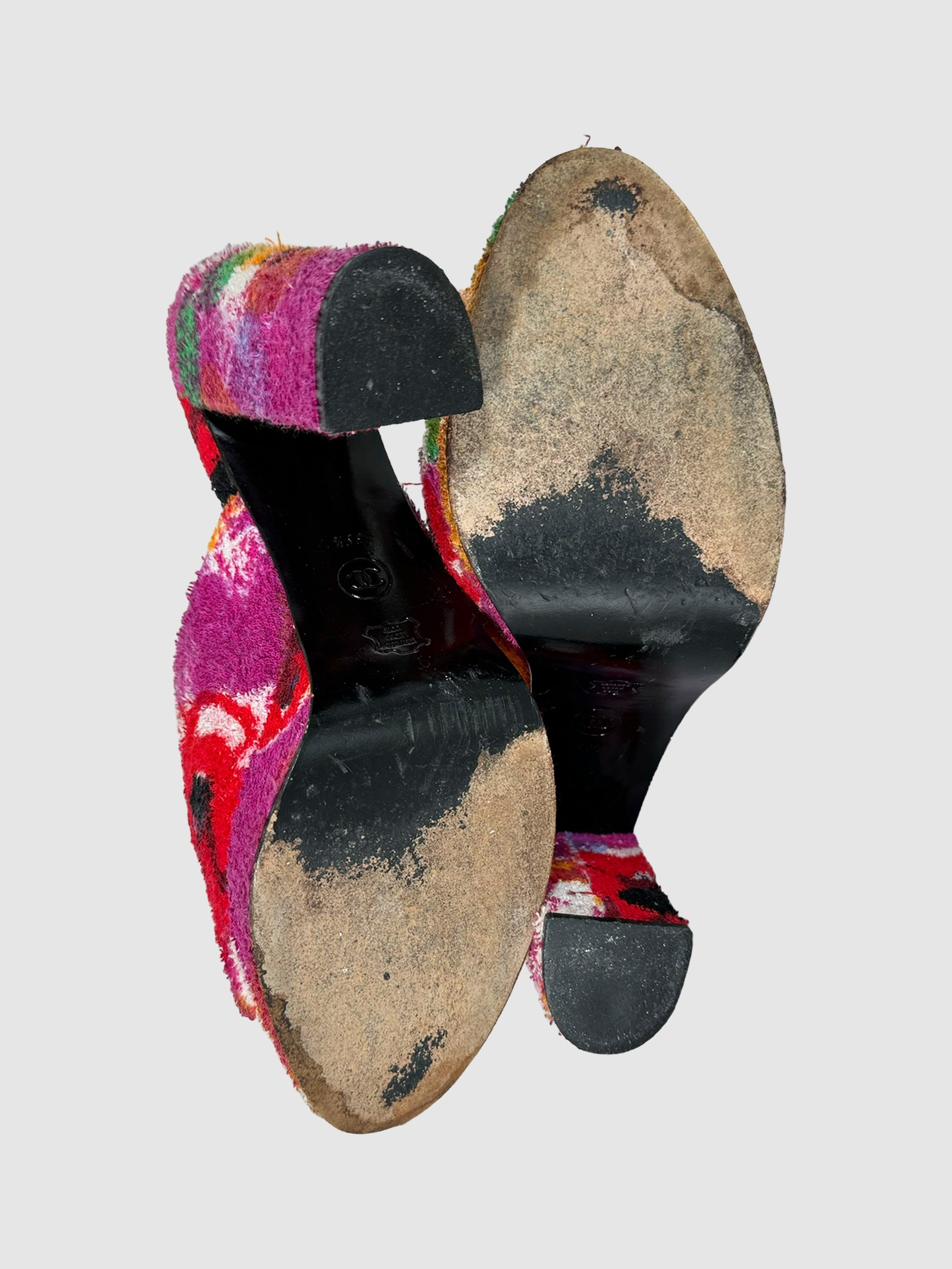 Floral Platform Mules - Size 39.5