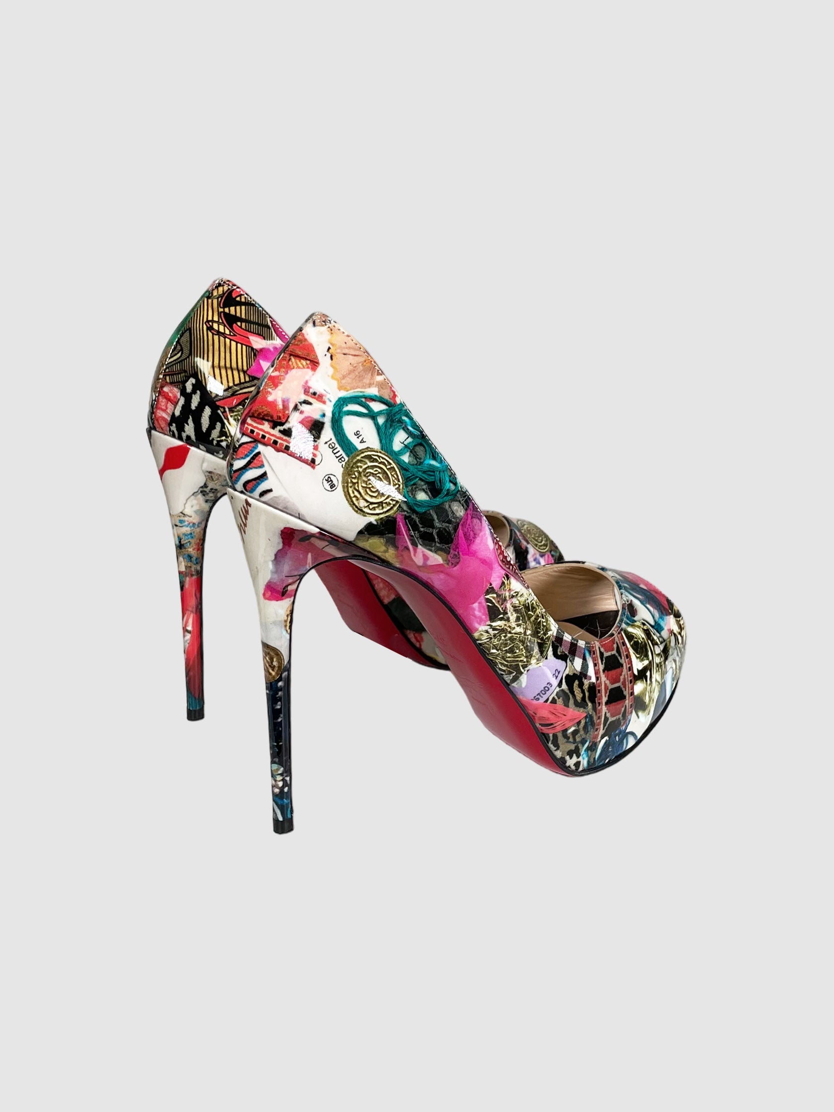 Lady Peep Printed Pumps - Size 37.5