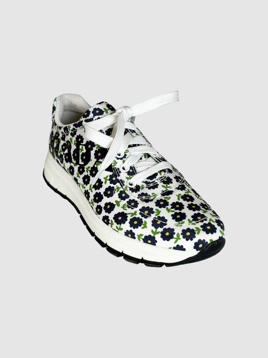 Floral Nylon Sneakers - Size 38
