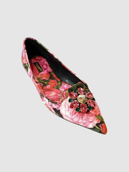 Dolce & Gabbana Floral Ballerina Flats - Size 39