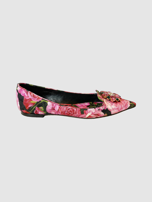 Dolce & Gabbana Floral Ballerina Flats - Size 39