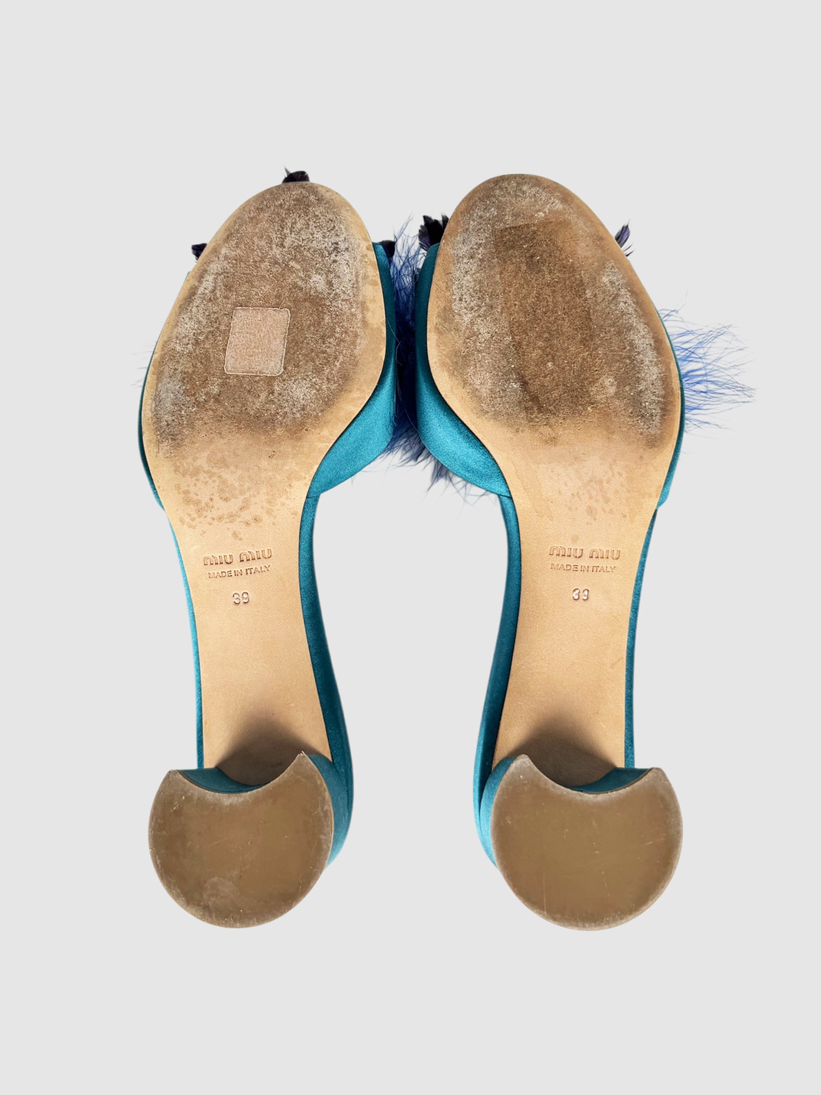 Feather Crystal Heels