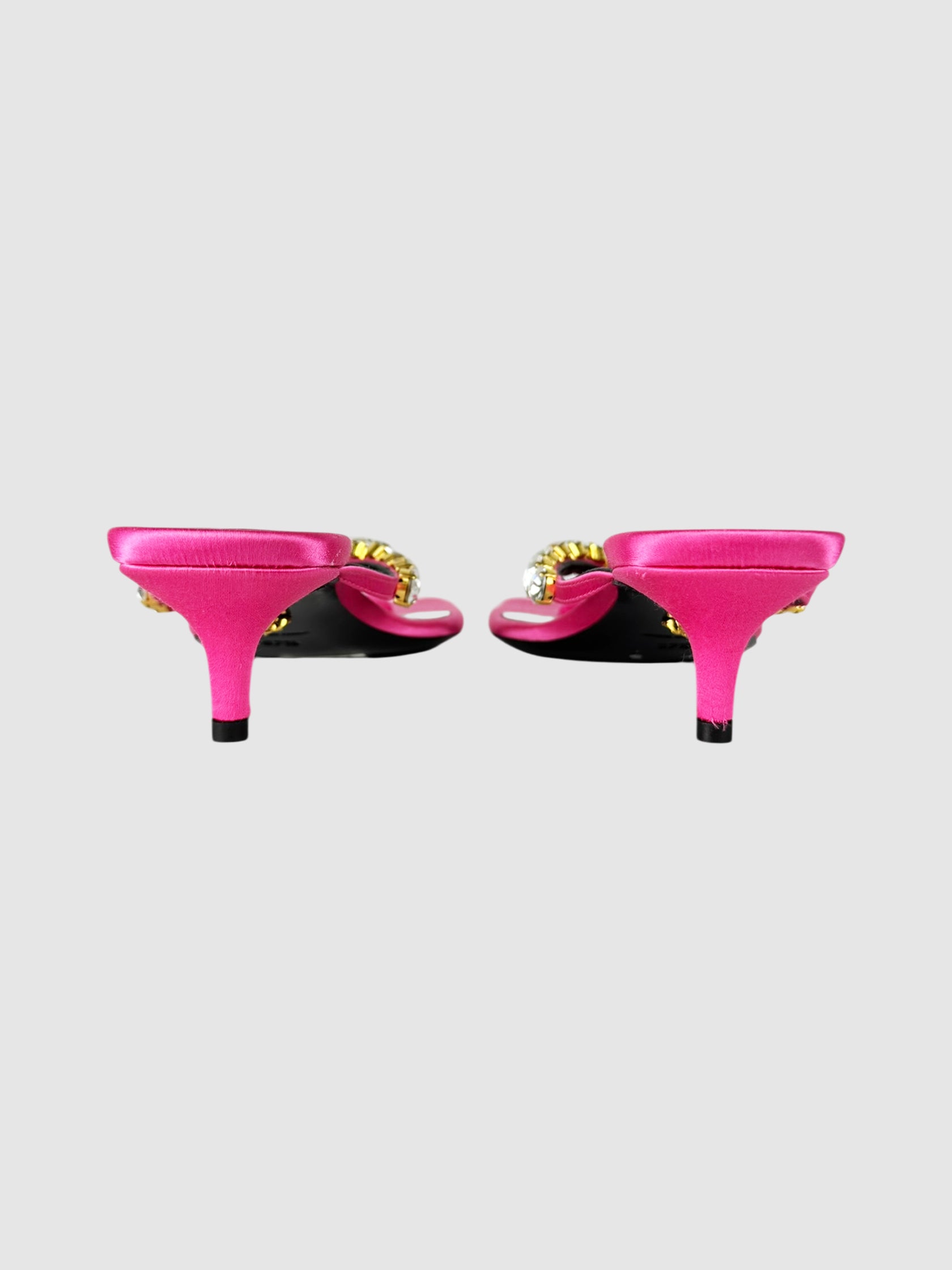 Crystal Thong Kitten Heels