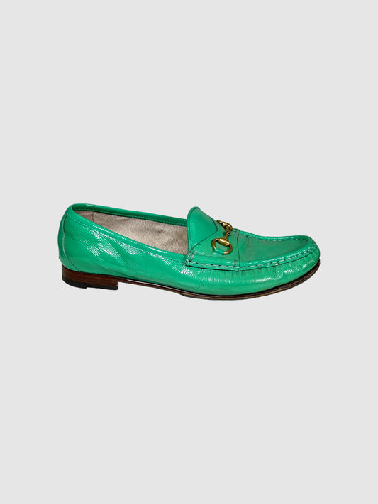Gucci Patent Leather Horsebit Loafers - Size 38