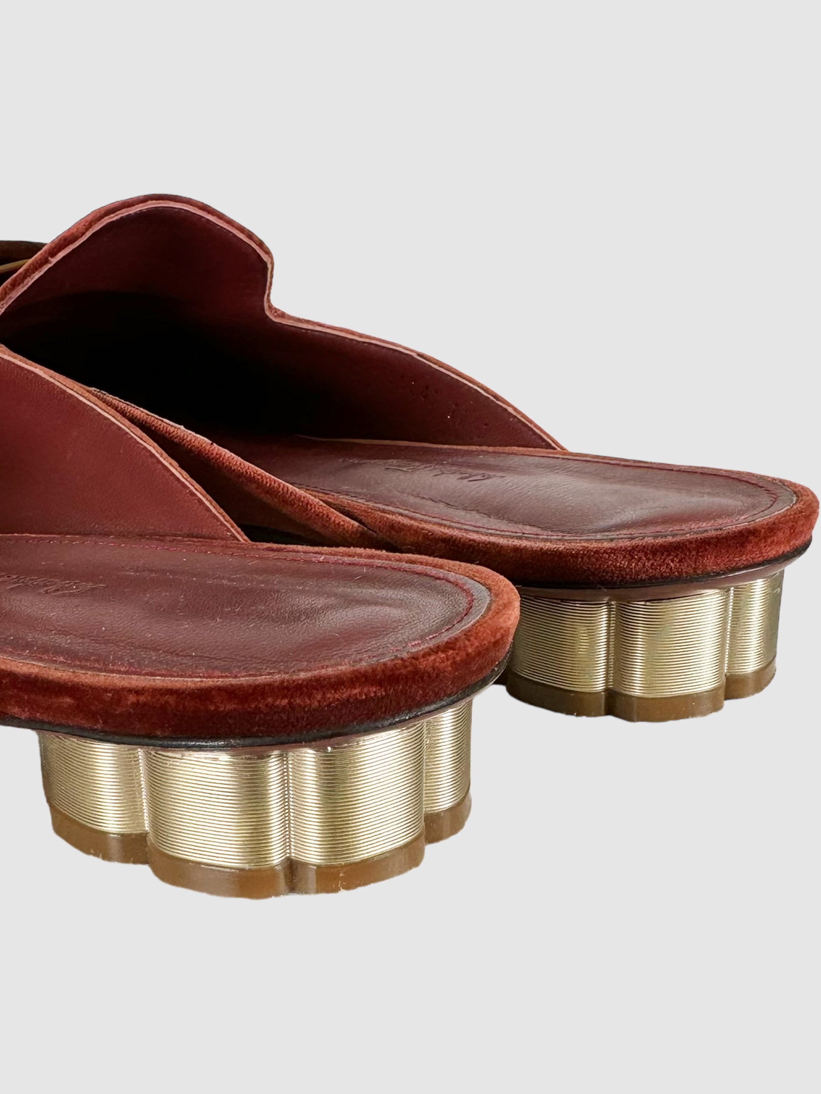 Velvet Mules - Size 11