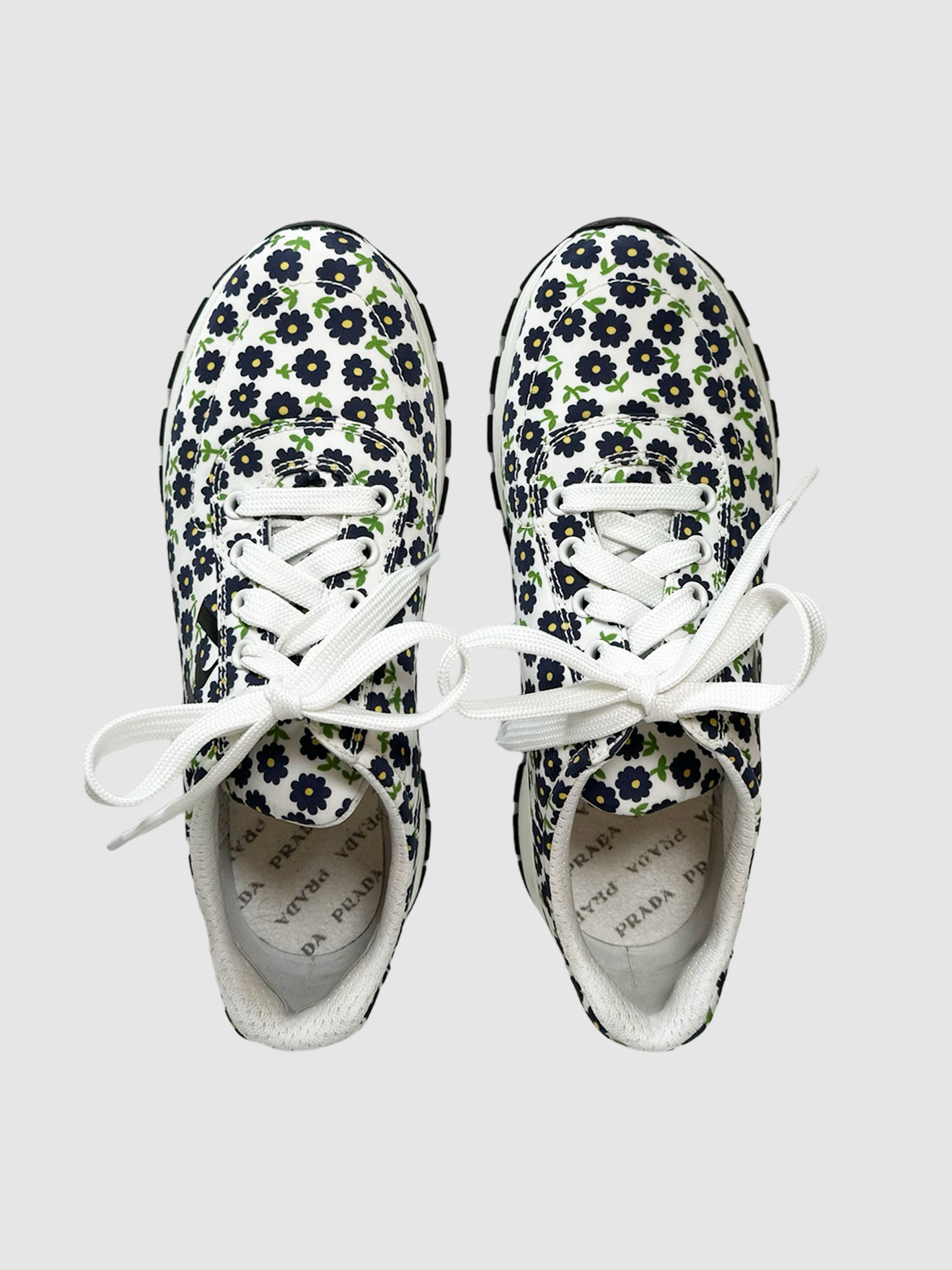 Floral Nylon Sneakers - Size 38