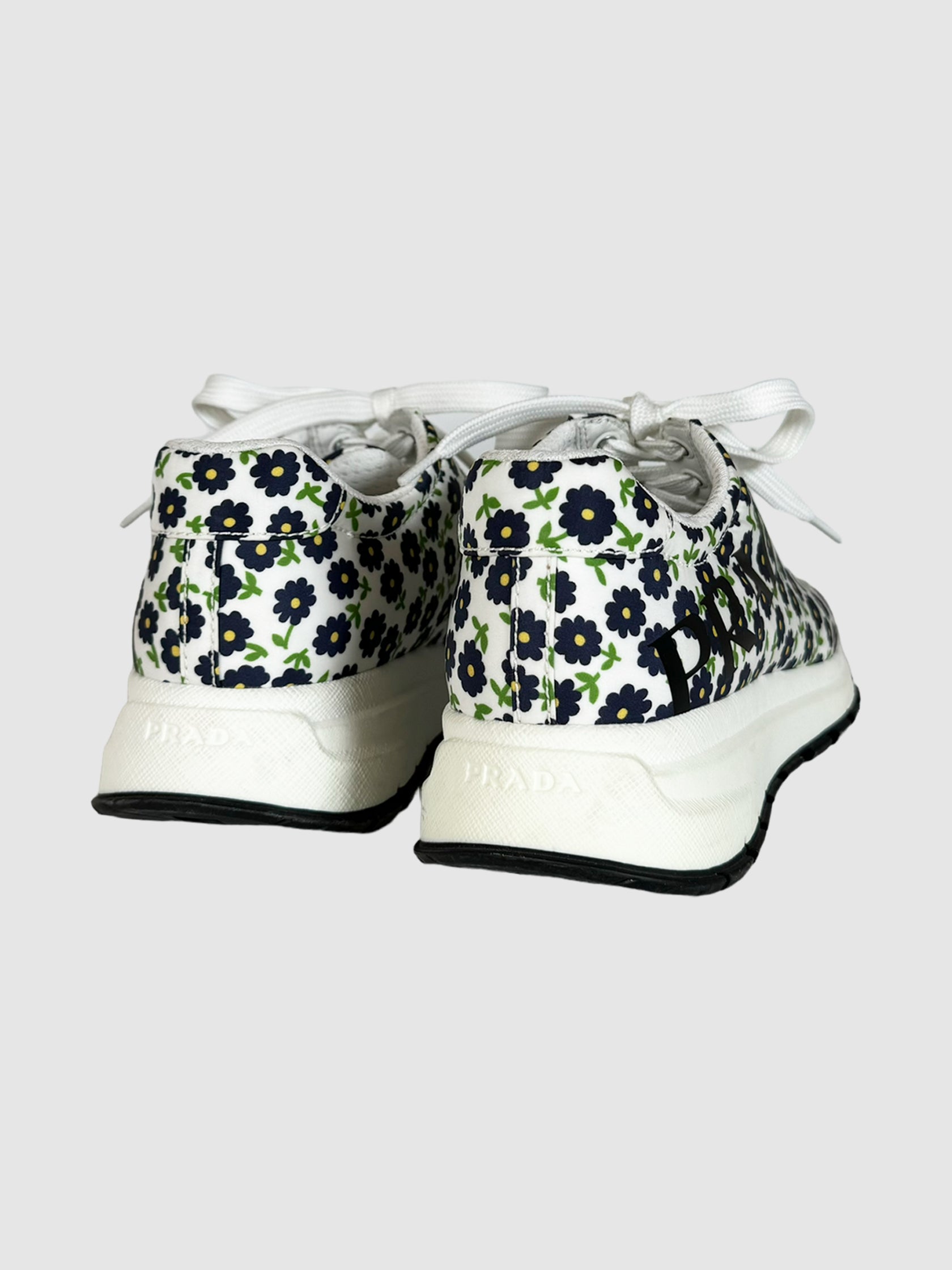 Floral Nylon Sneakers - Size 38