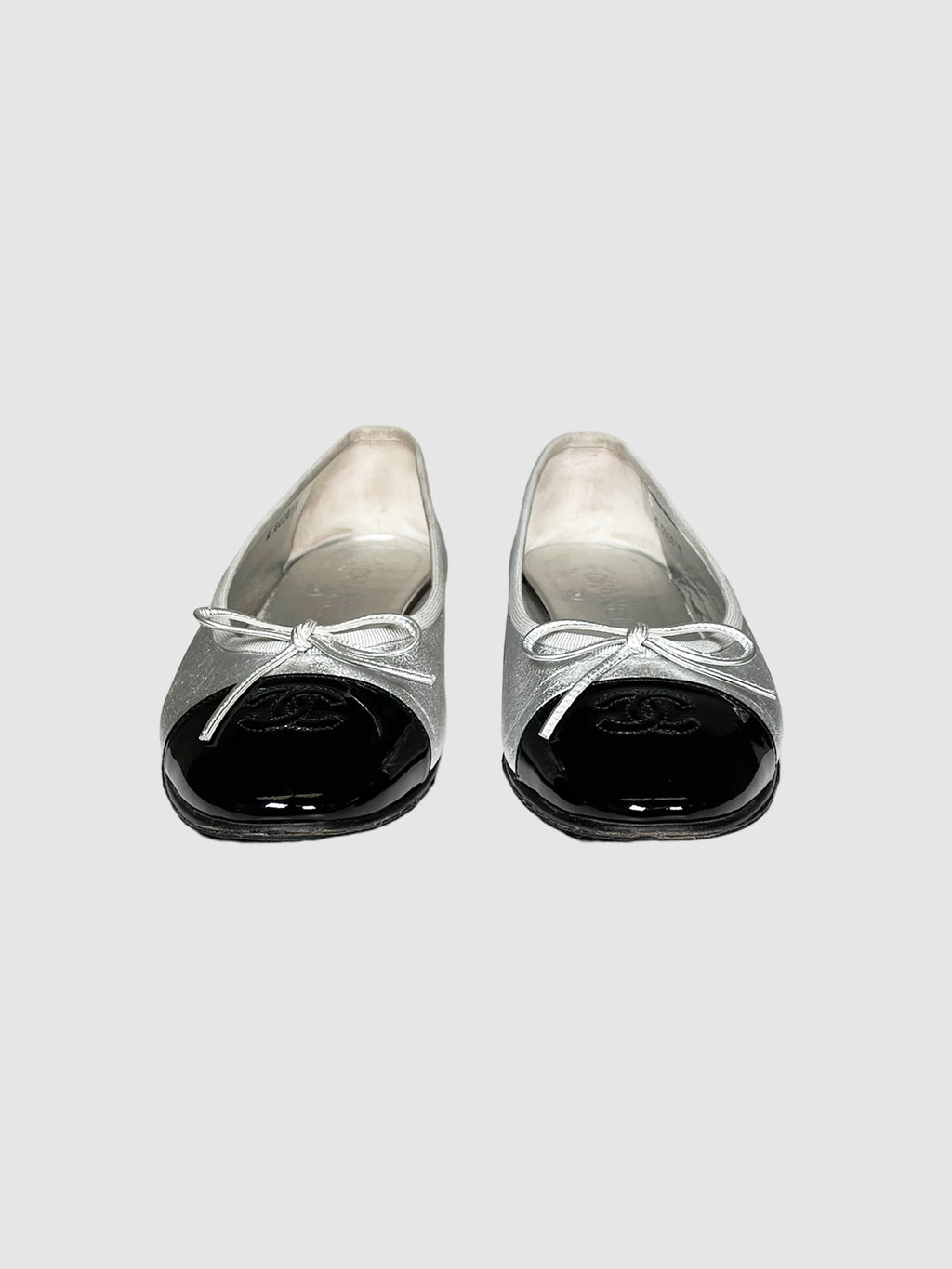 Metallic Two-Tone Ballerina Flats - Size 40