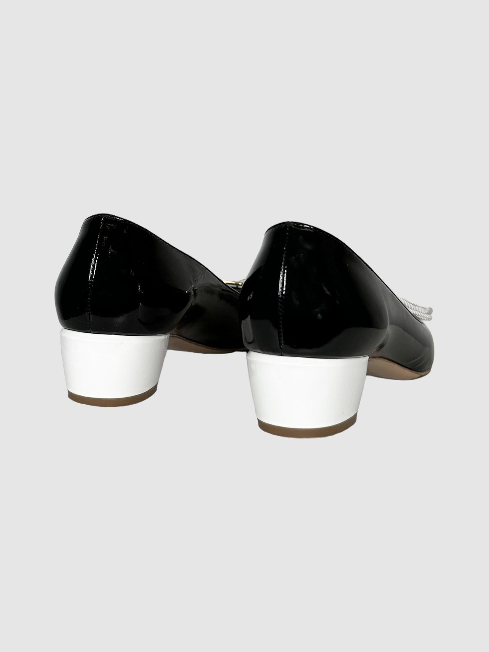 Patent Leather Colourblock Pumps - Size 7