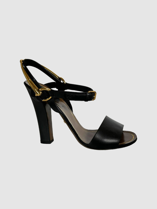 Gucci Leather Sandals - Size 37.5